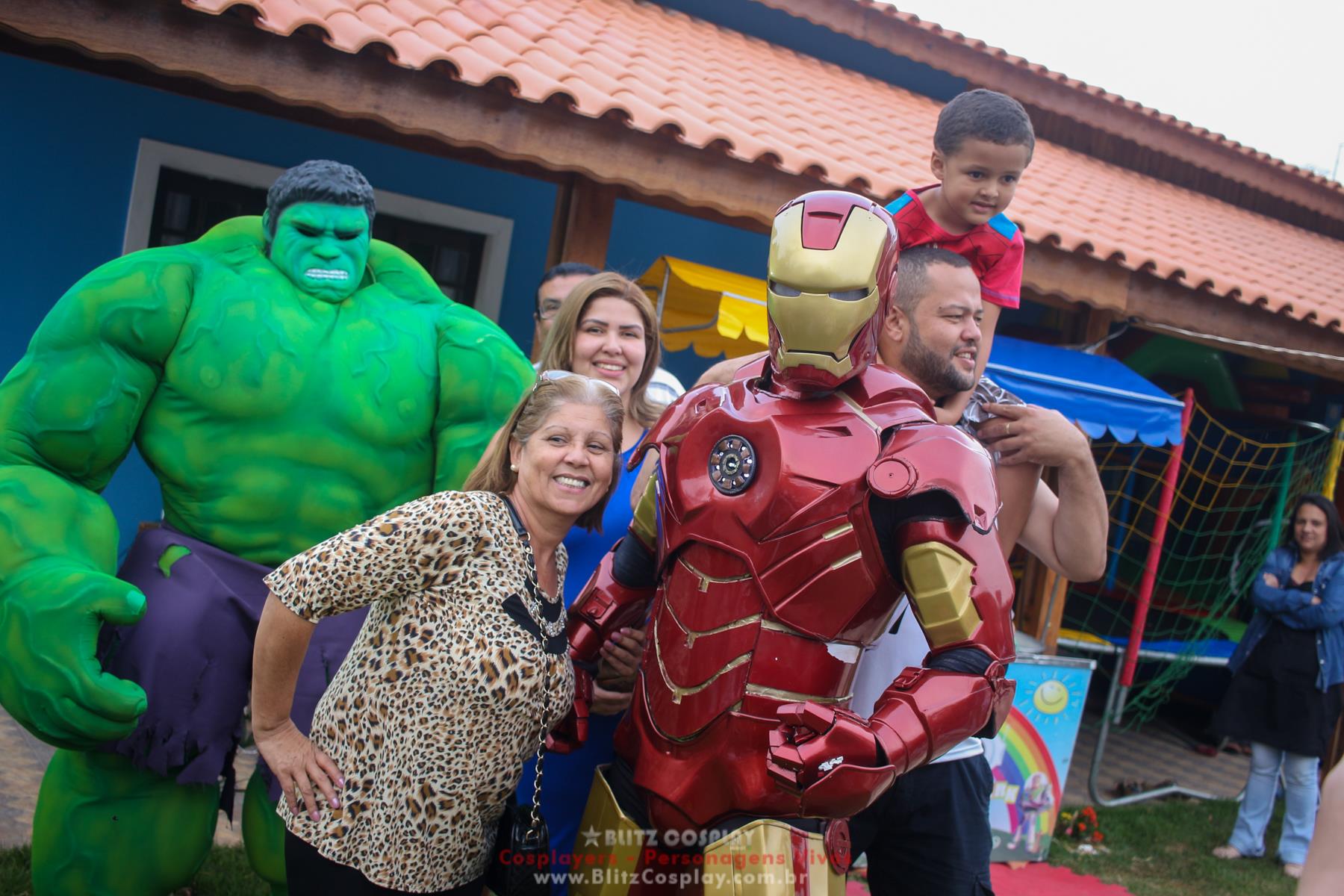 Os Vingadores Personagens vivos para festas