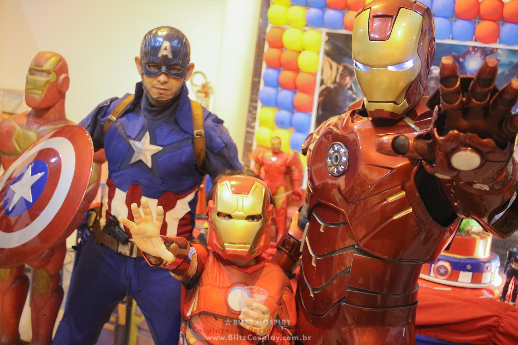 Homem de ferro personagem para festas