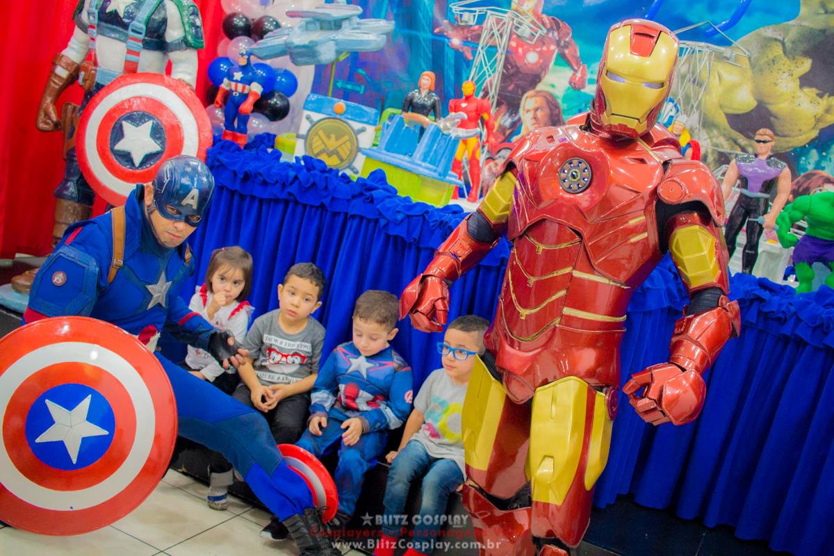 Homem de ferro personagem para eventos