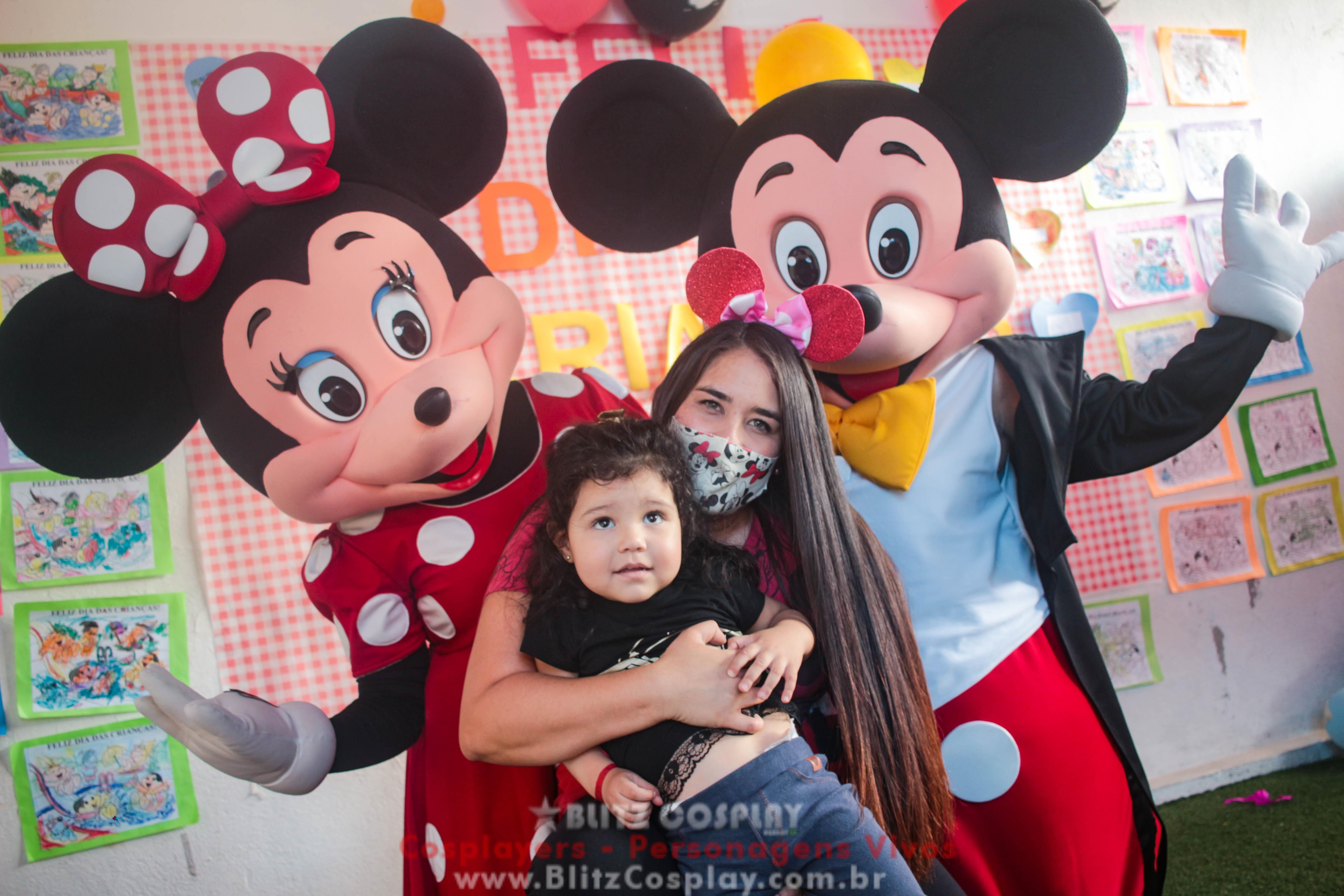 Mickey e Minnie Personagens Vivos Para Festas e Eventos.