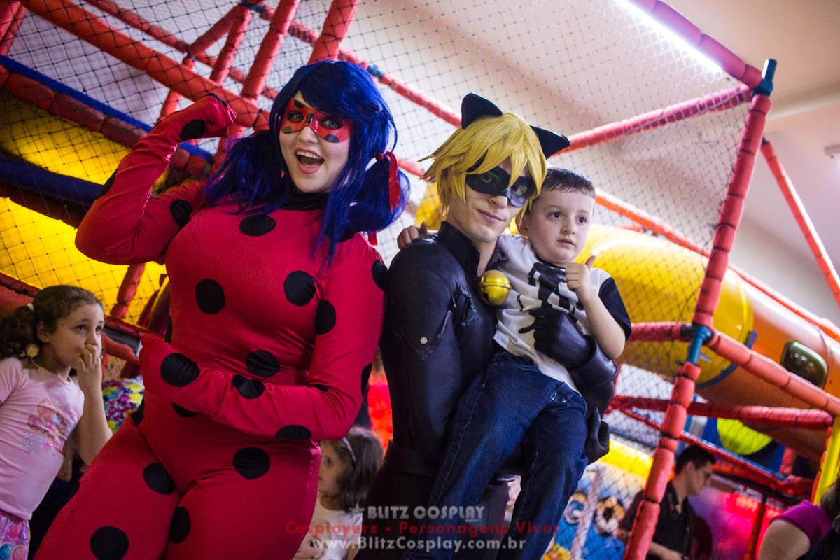 Ladybug personagens vivos para aniversários