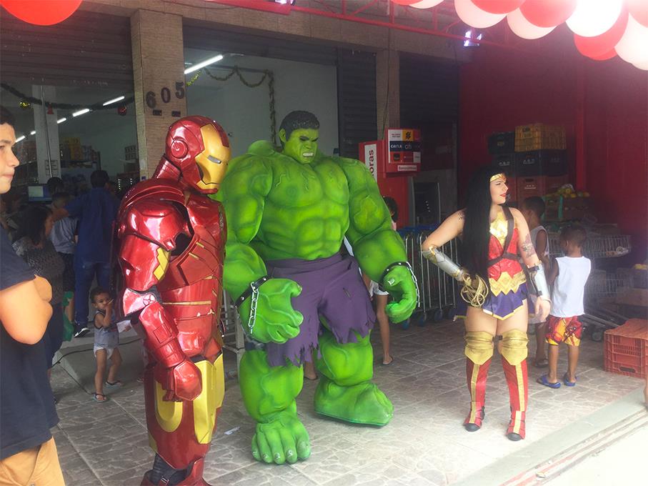 Hulk Personagem vivo para eventos