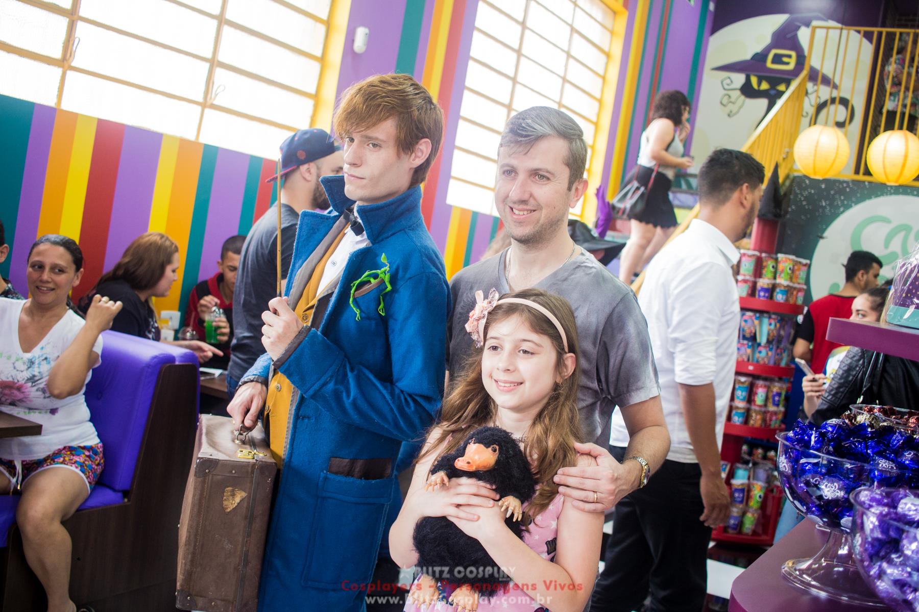 Newt Scamander personagem vivo para eventos