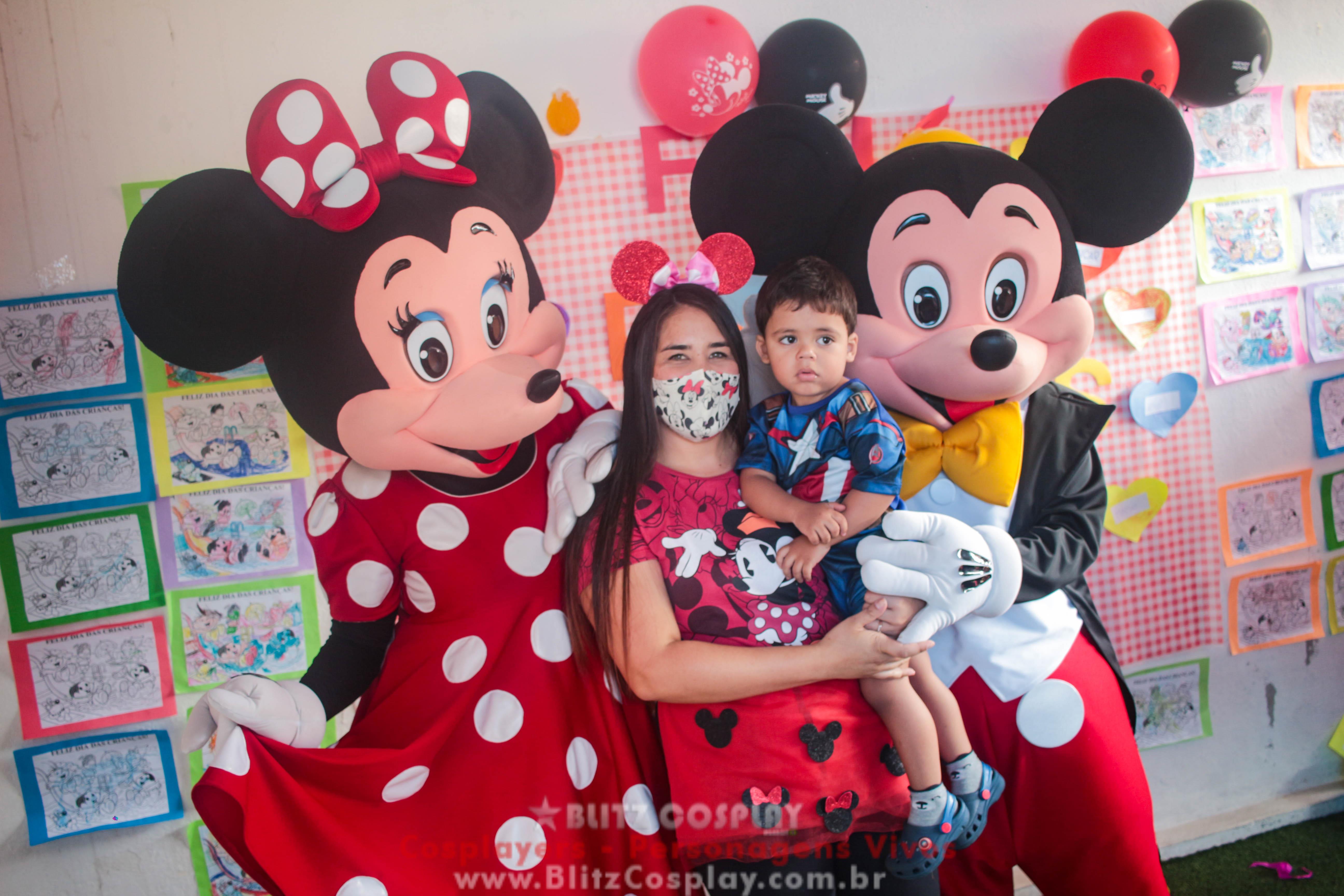 Mickey e Minnie Personagens Vivos Para Festas e Eventos.