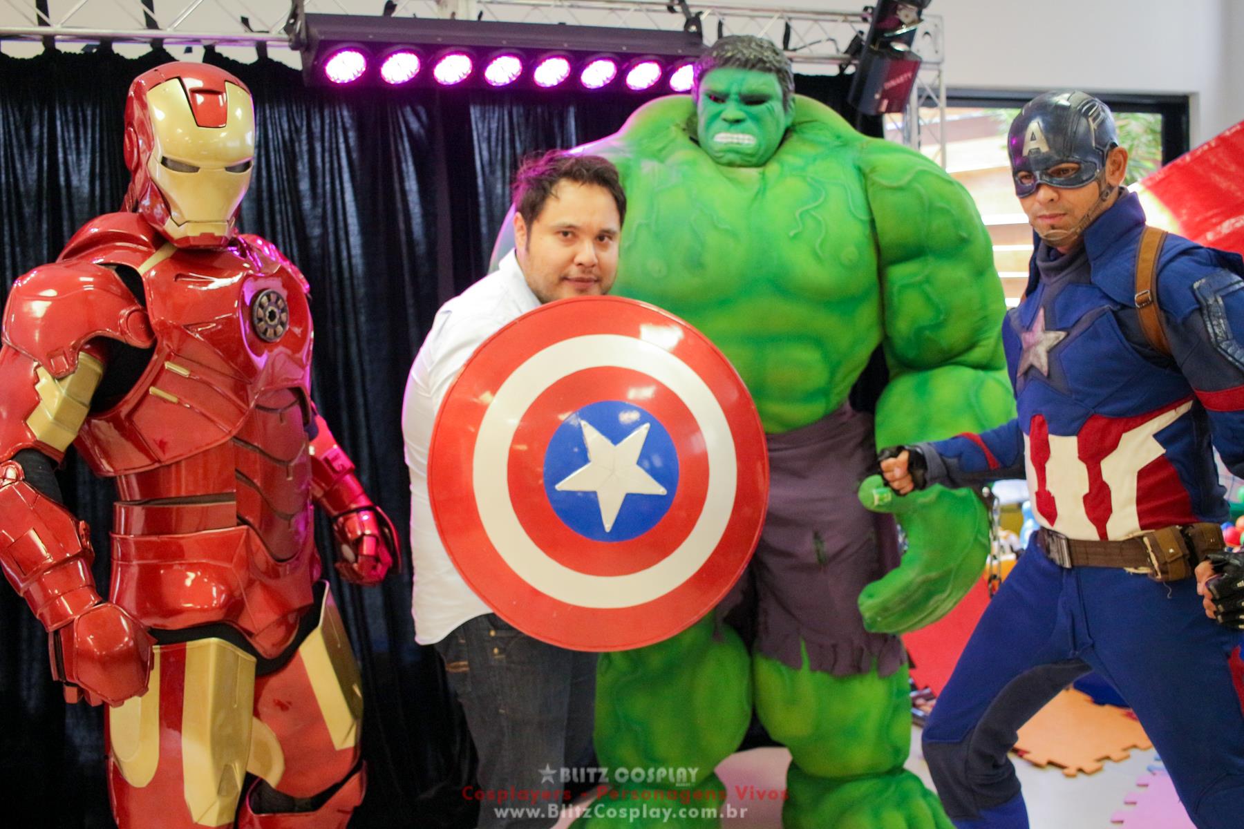 Homem de Ferro Personagens vivos Para Festas.