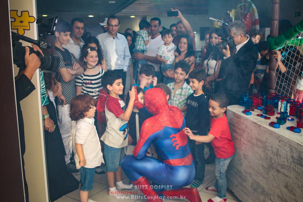Homem Aranha Personagem Vivo Para Festas.