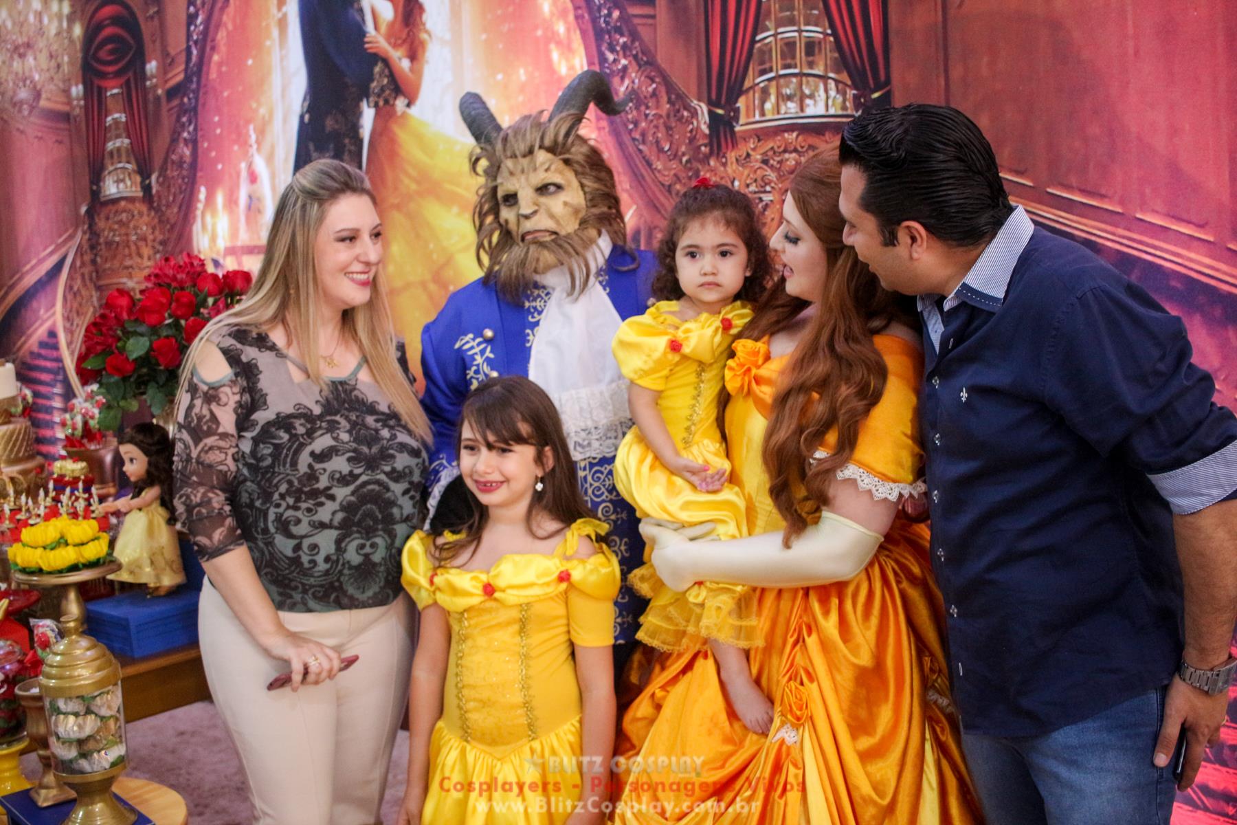 A Bela e a Fera Personagens Vivos Para Festas.