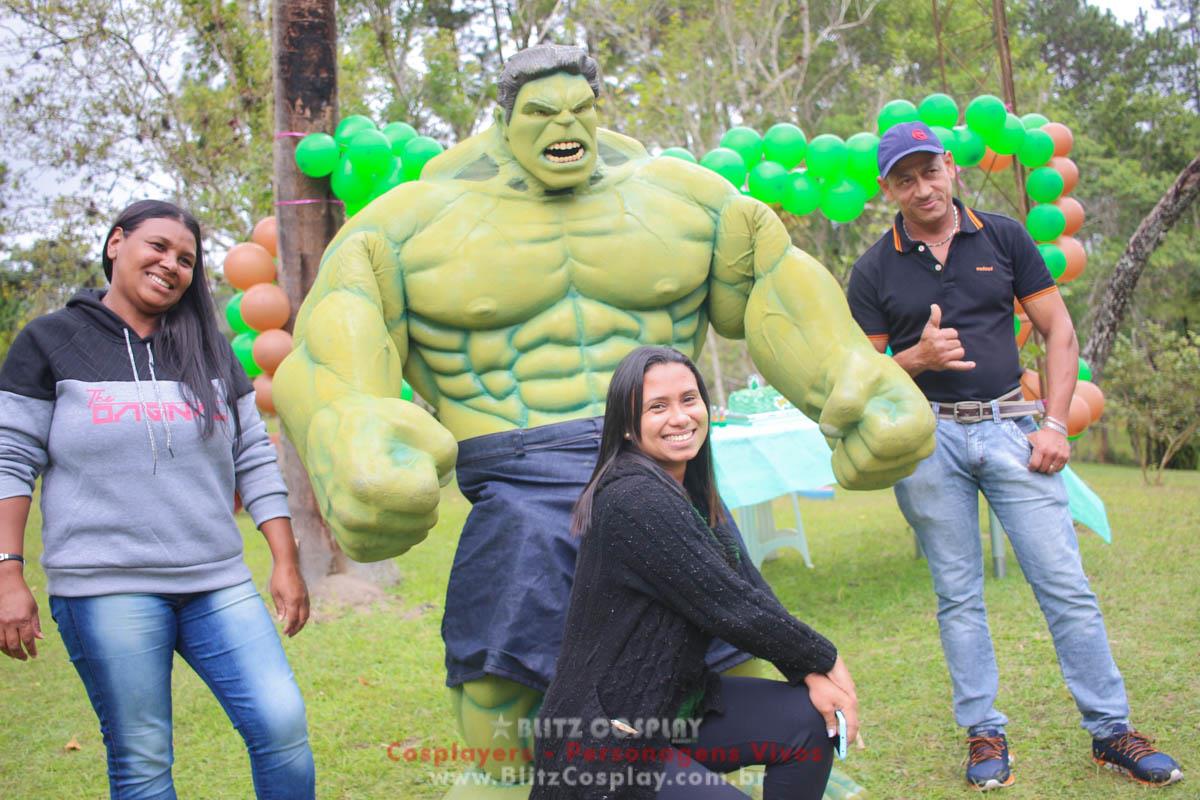 Hulk Personagem Vivo Para Festas e Eventos.