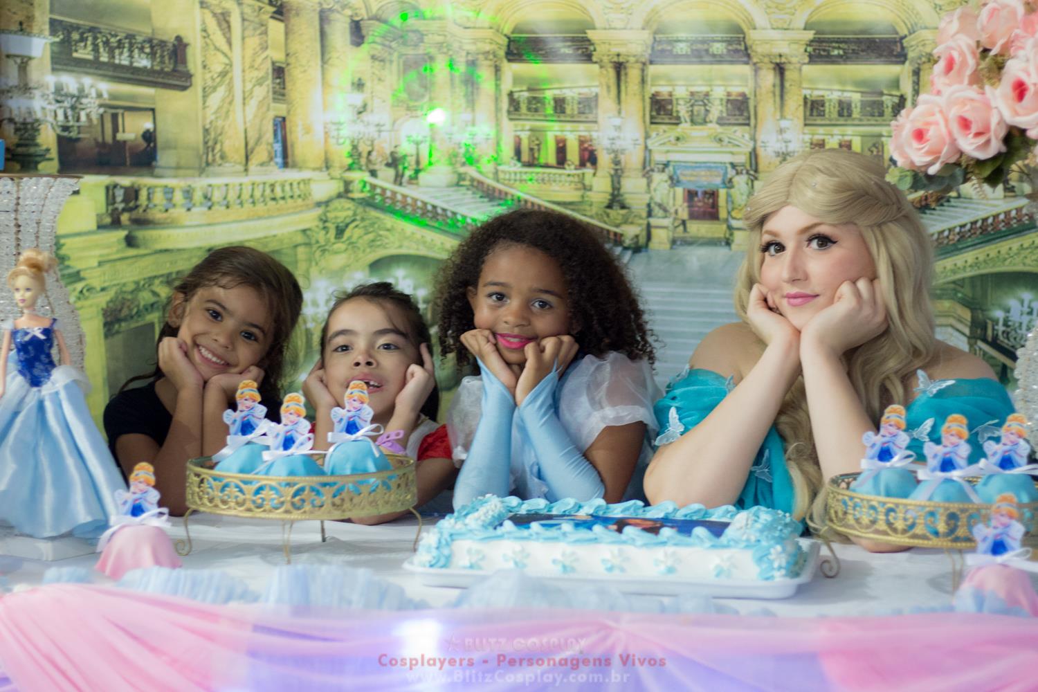 Cinderela Personagem Vivo Para Festas