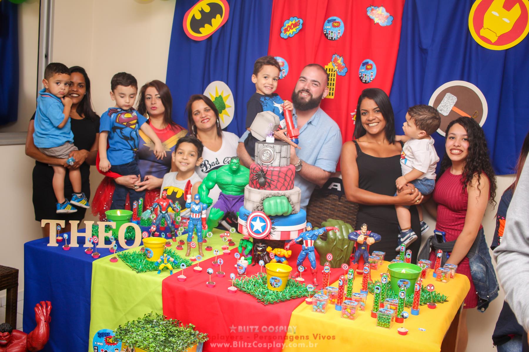 Capitão America Personagem vivo para festas