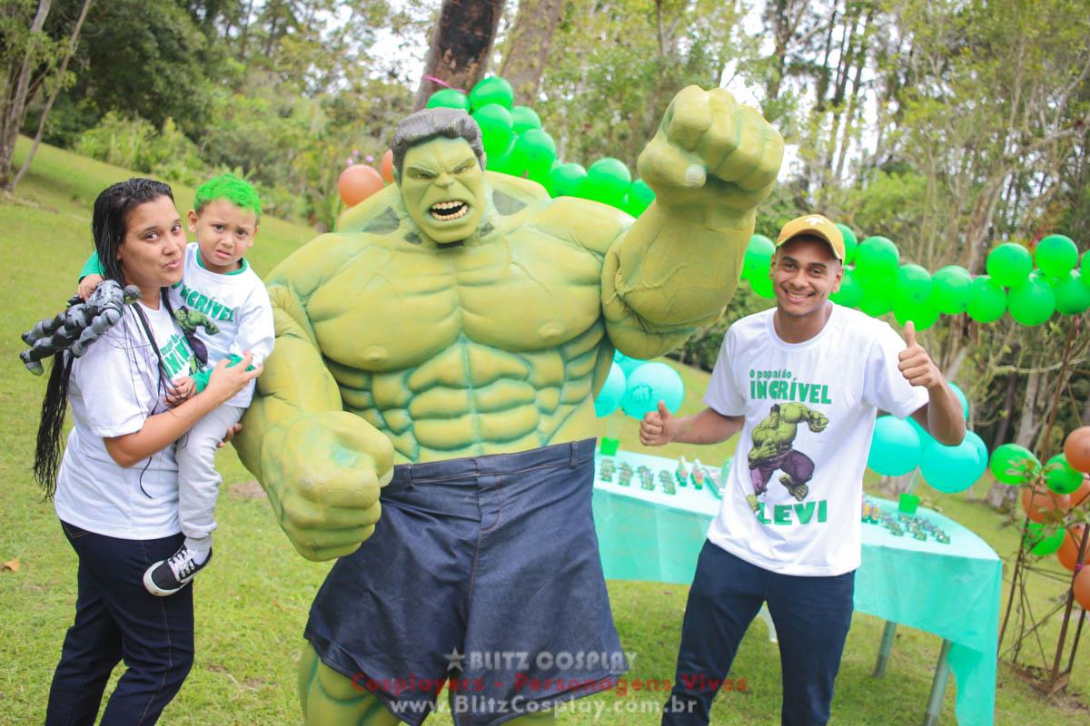 Hulk Personagem Vivo Para Festas e Eventos.