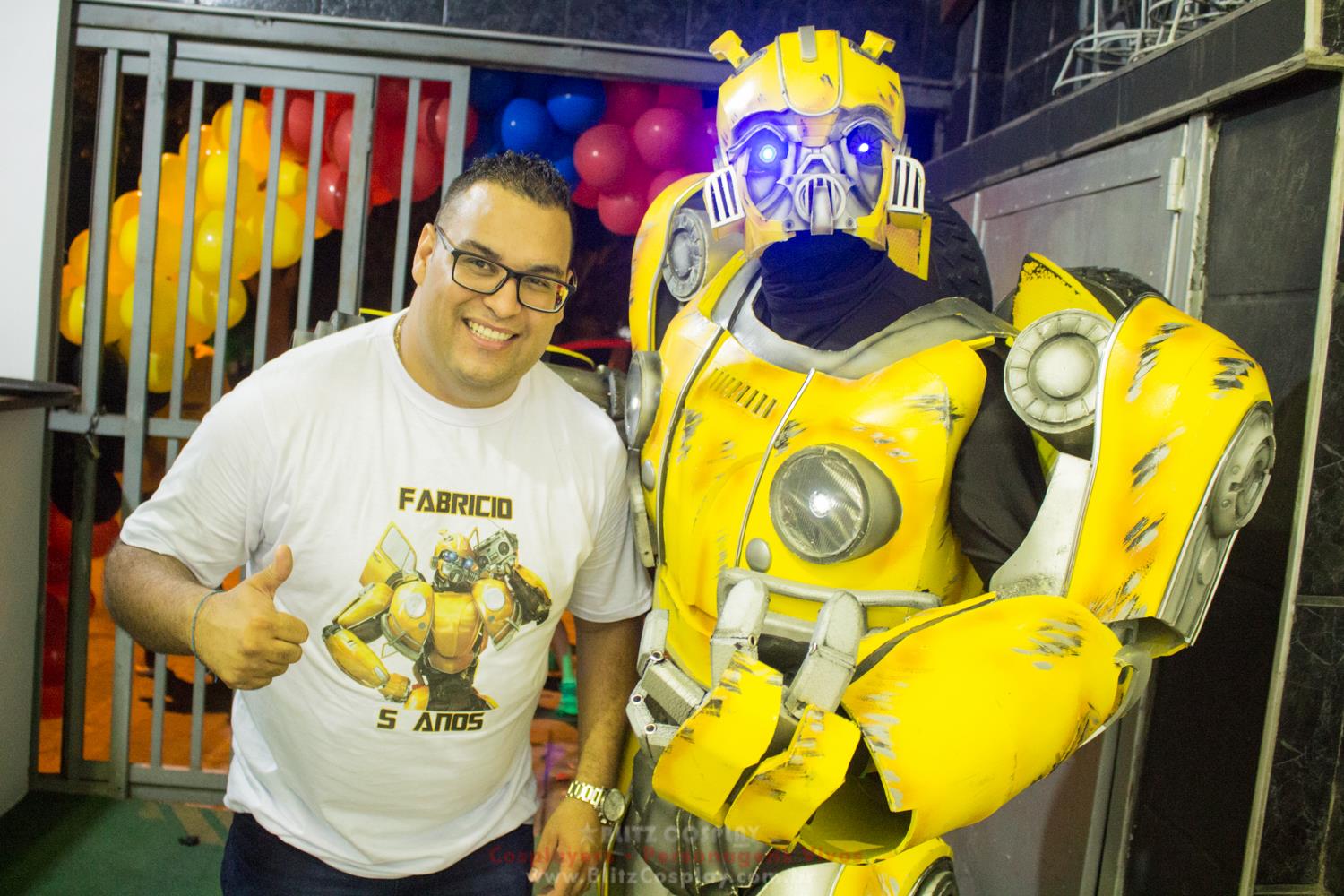 Bumblebee Personagem Vivo Para Festas.
