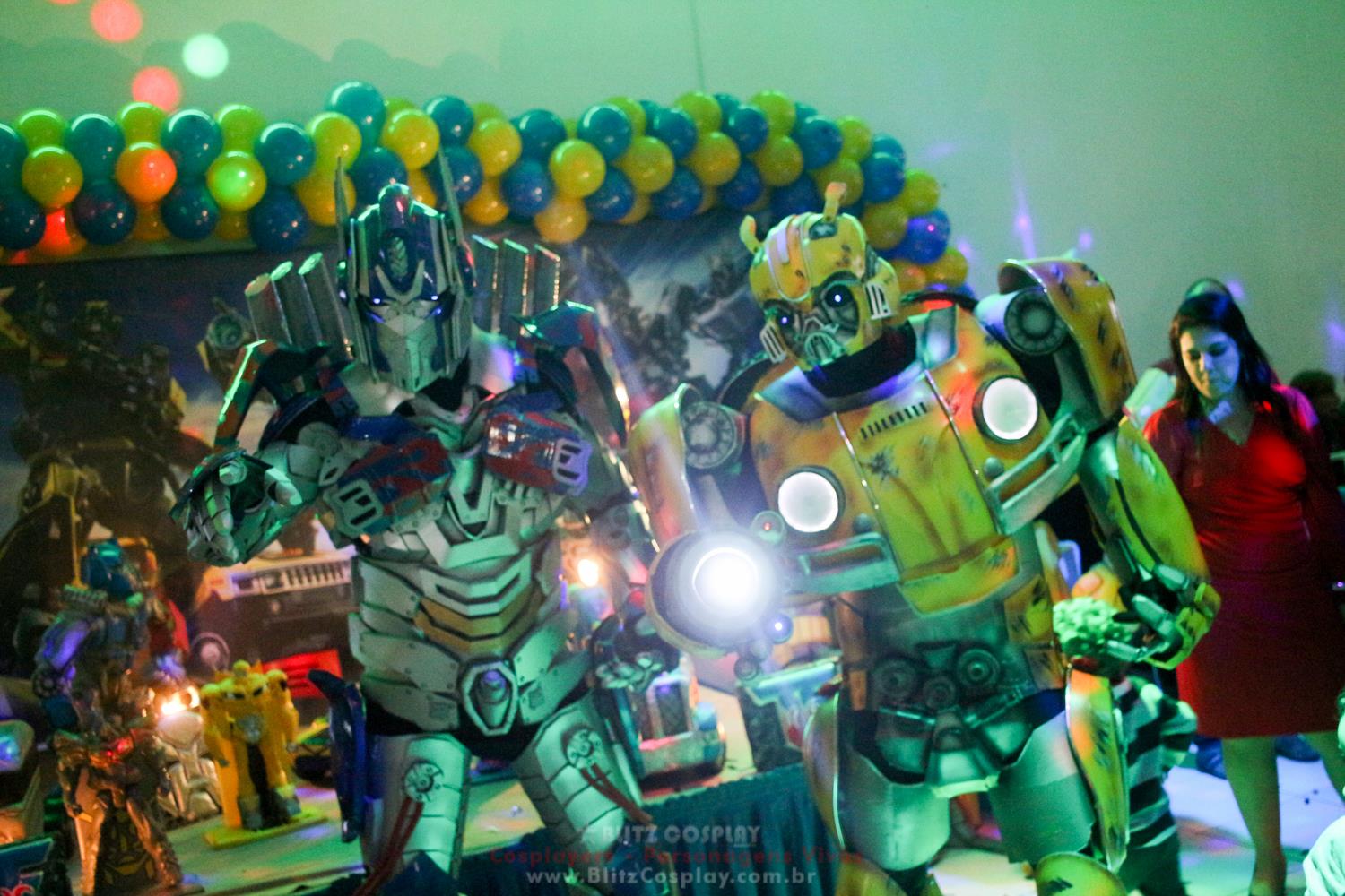 Transformers Personagem Vivo Para Festas.