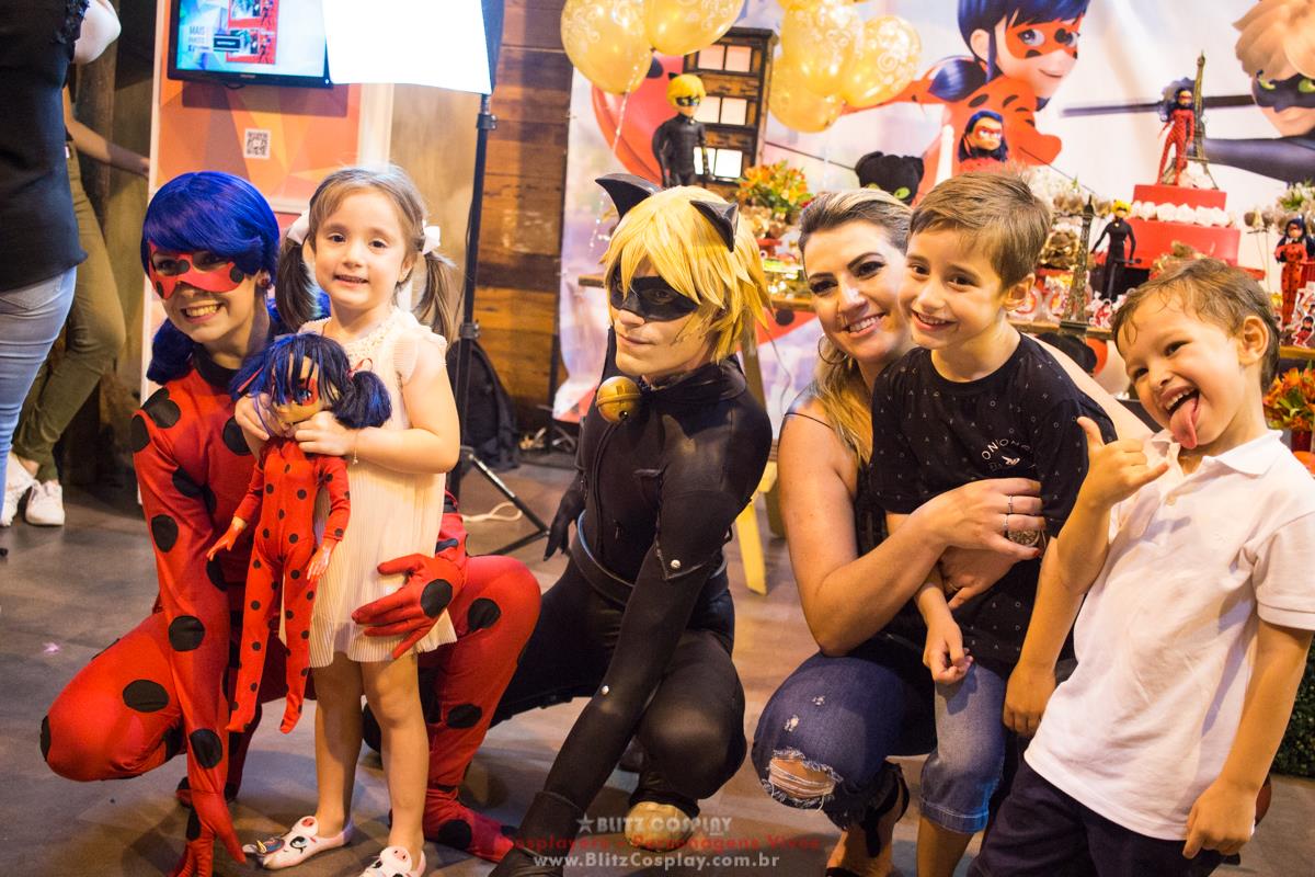 Ladybug personagens vivos para festas