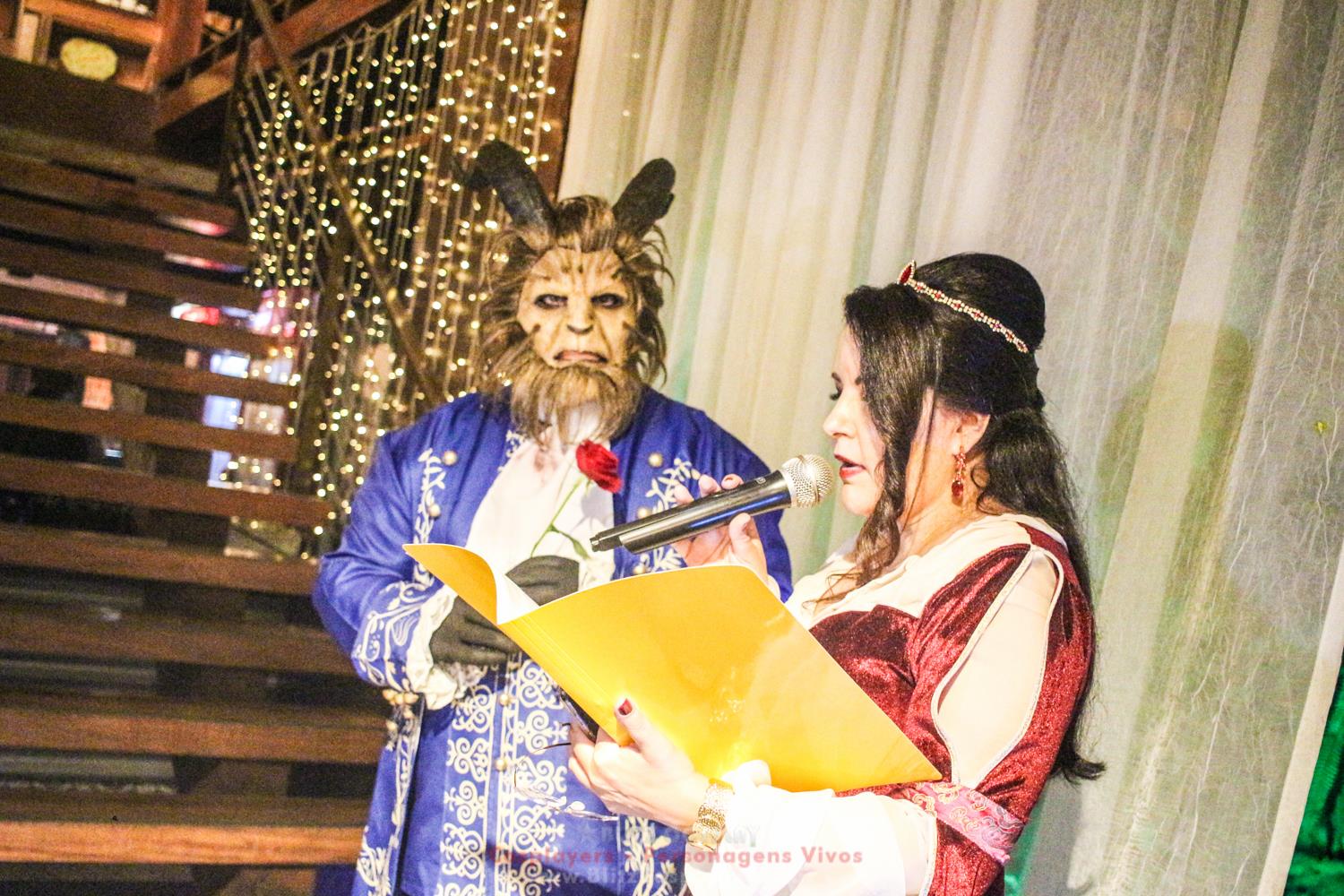 A Bela e a Fera Personagem Vivo Para Festas