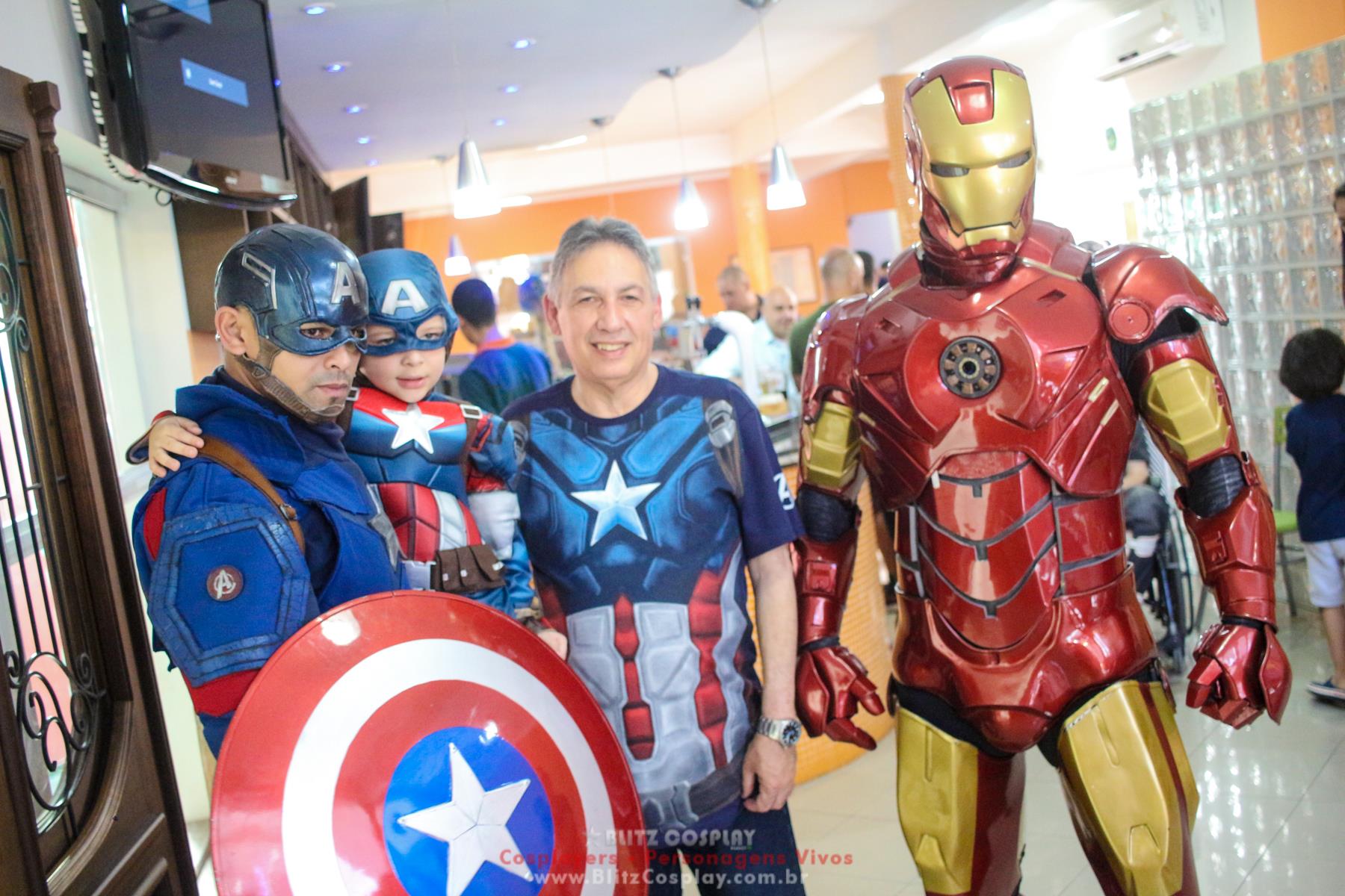 Capitão America personagem para festas