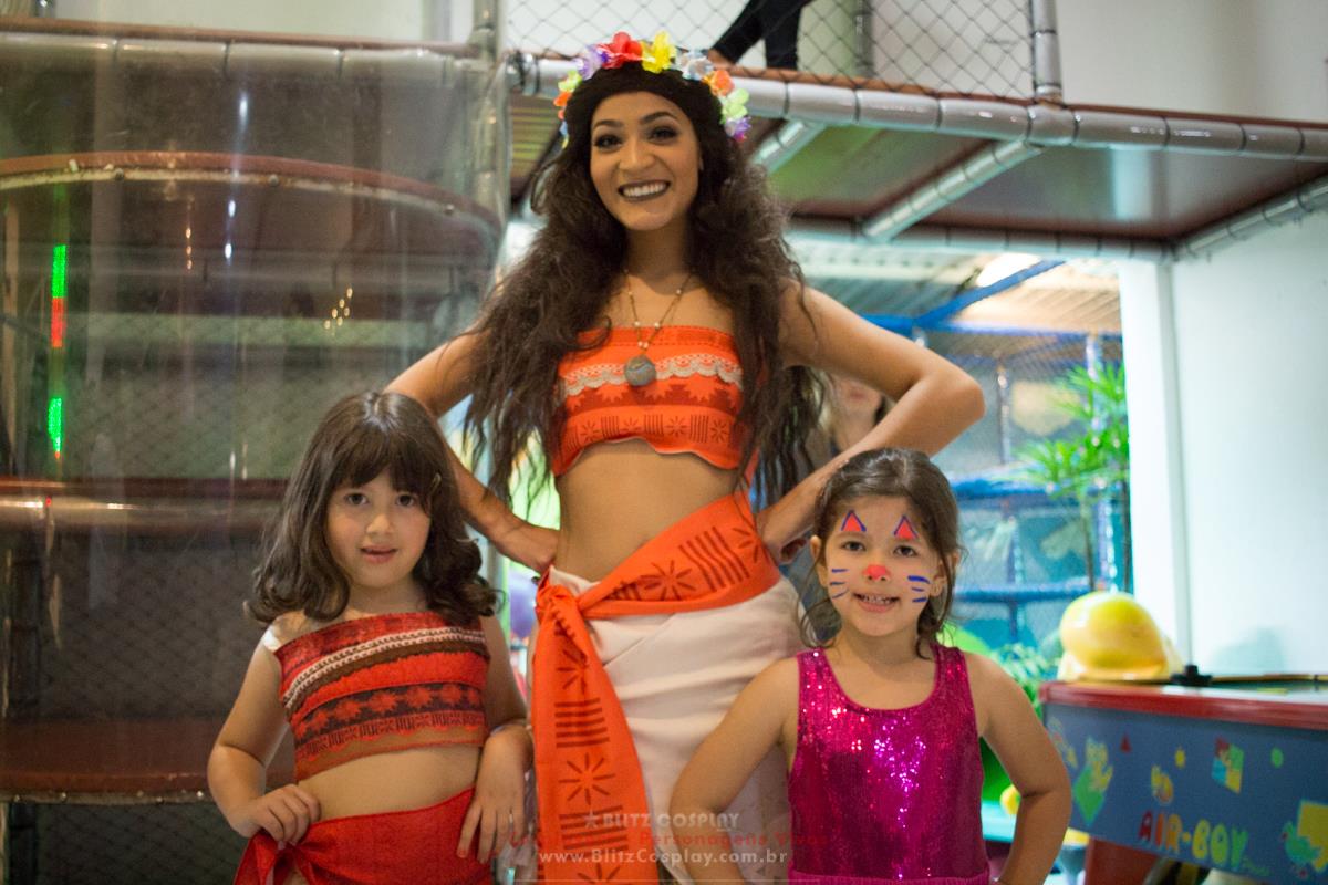 Moana personagem vivo para aniversários