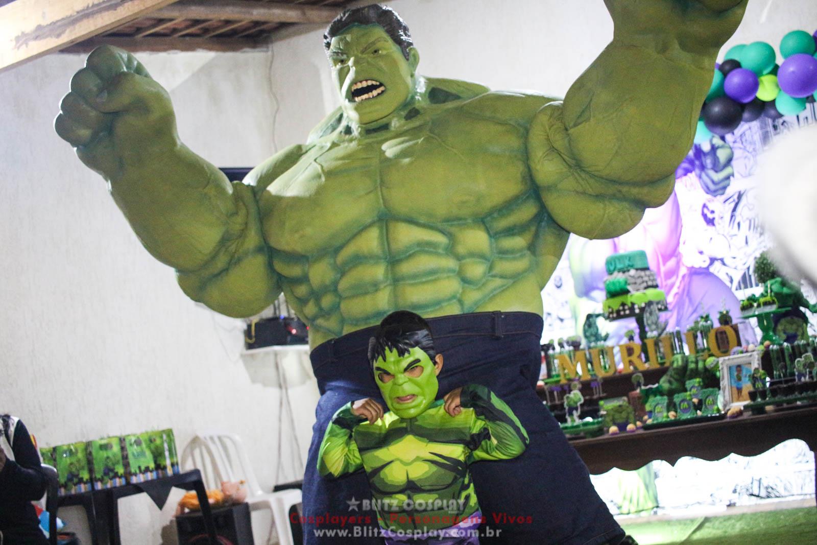 Hulk Personagem Vivo Para Festas e Eventos.