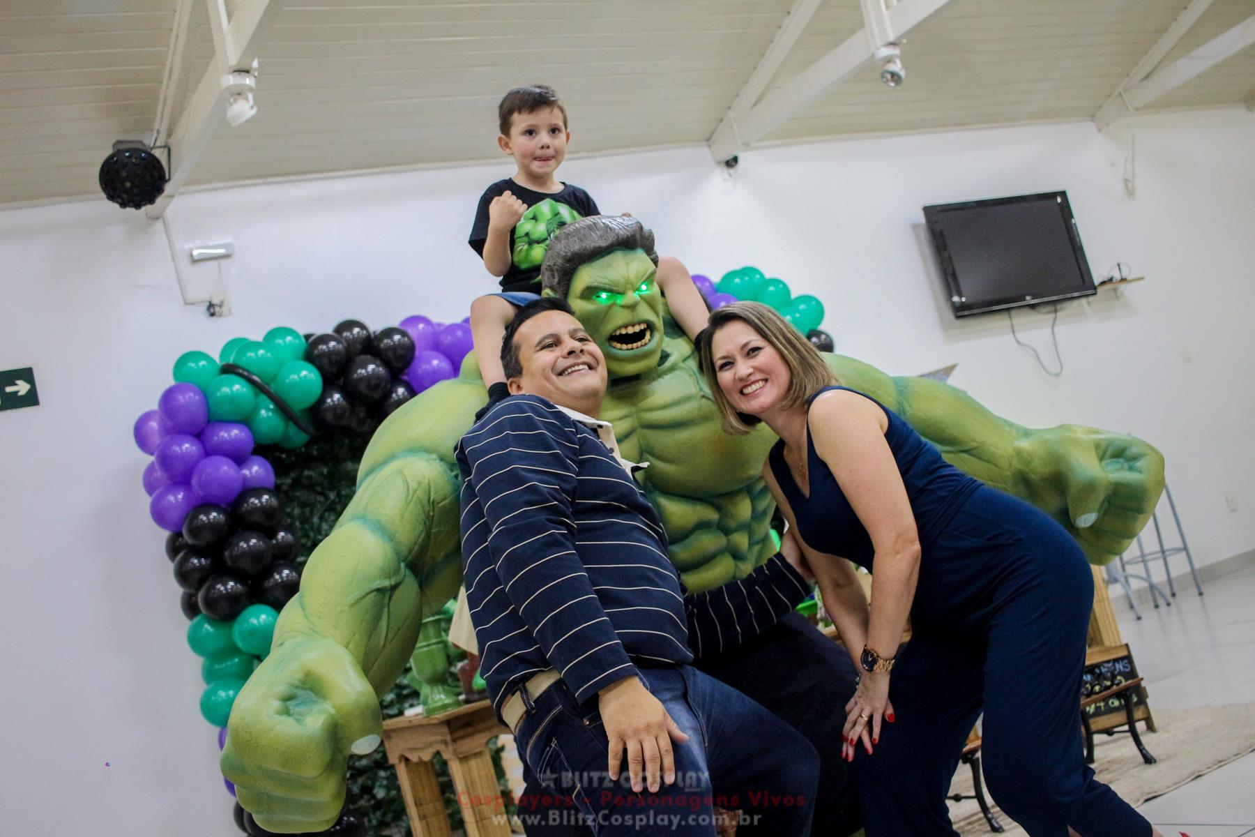 O Incrível Hulk Personagem Vivo Para Festas.