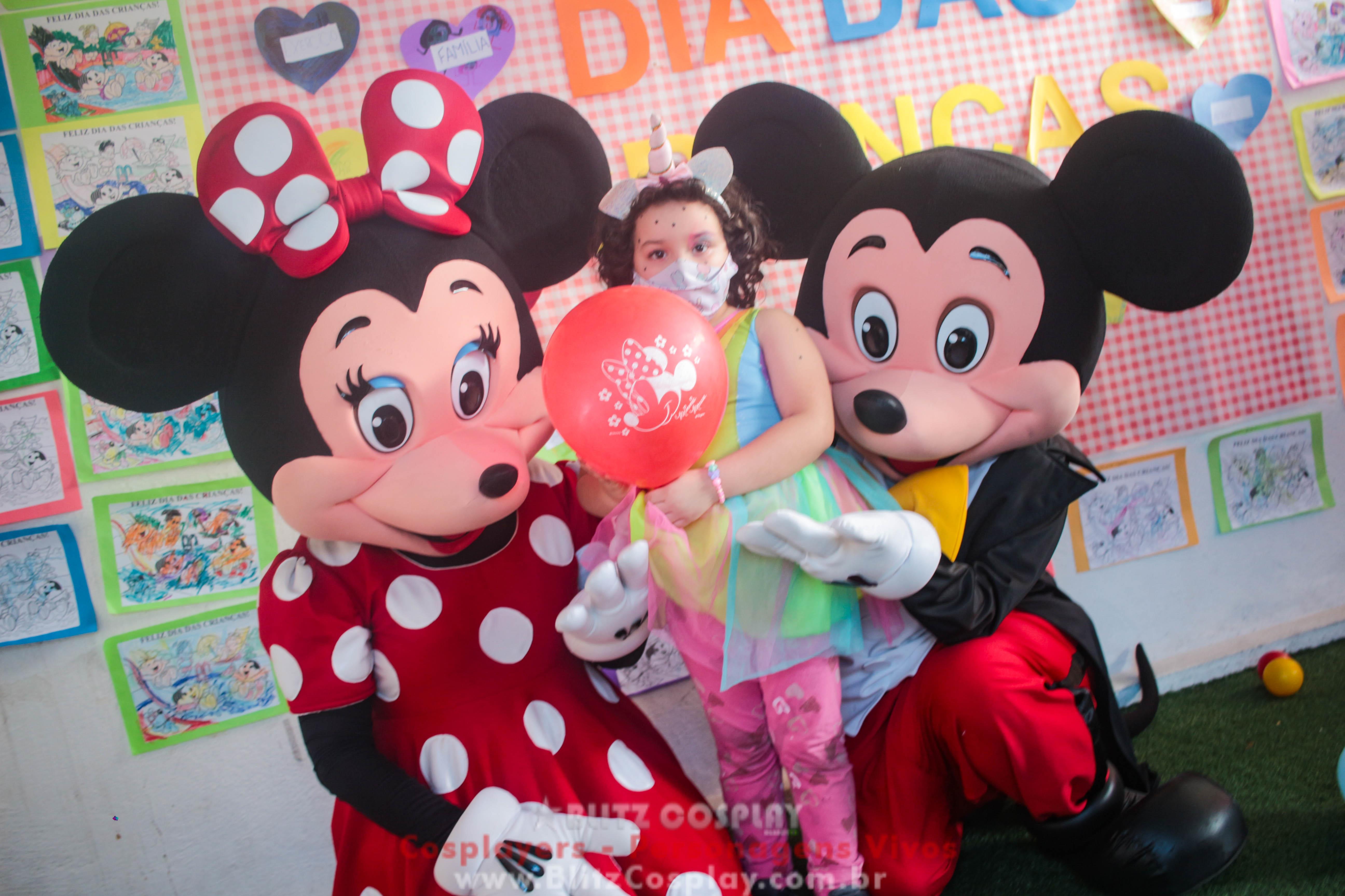 Mickey e Minnie Personagens Vivos Para Festas e Eventos.