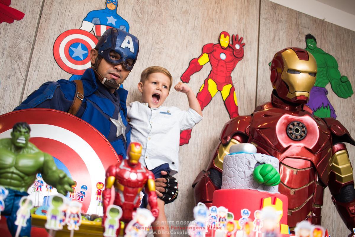 Capitão America Personagem vivo