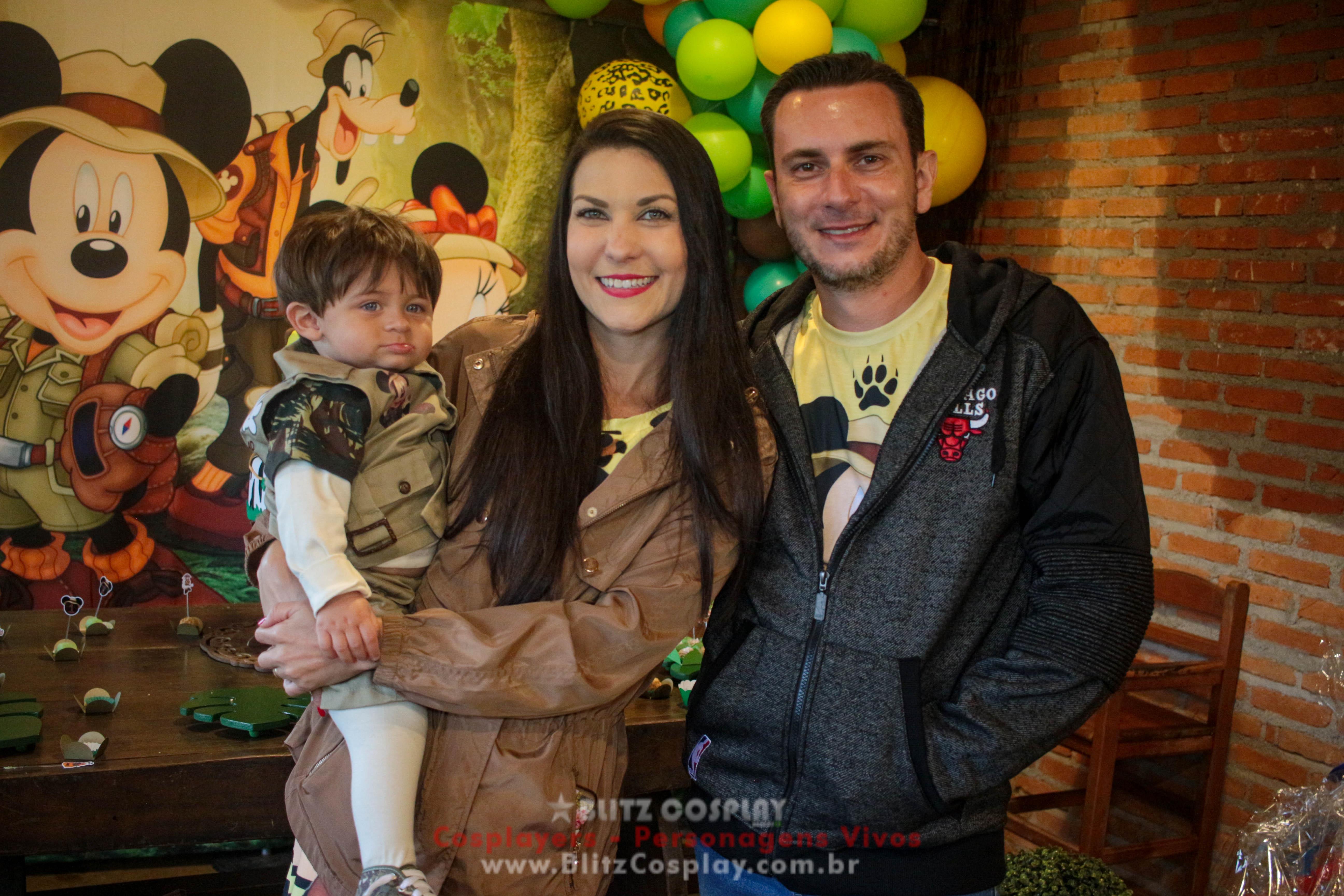 Mickey Safari Personagens Vivos Para Festas e Eventos.