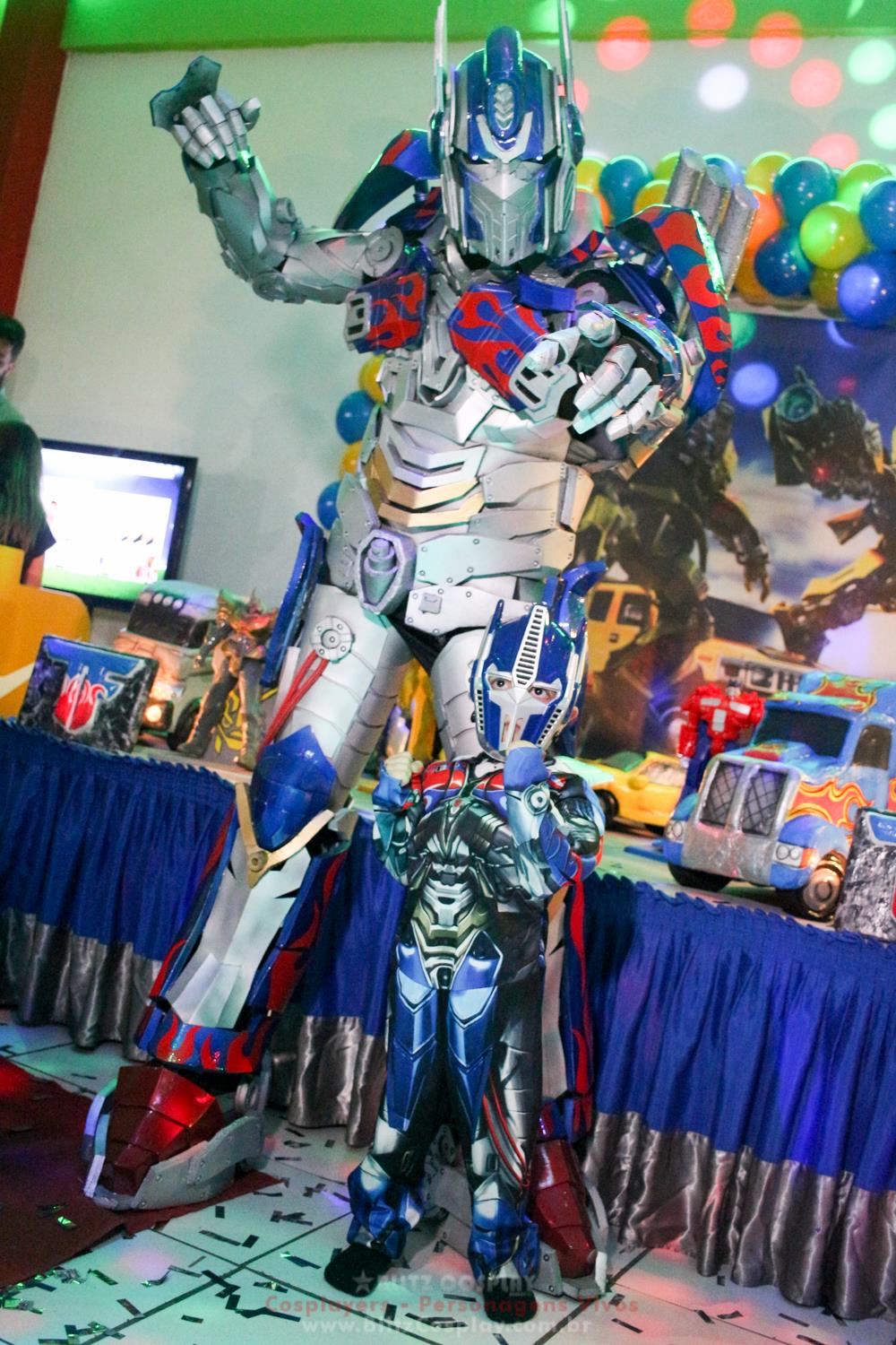 Transformers Personagem Vivo Para Festas.