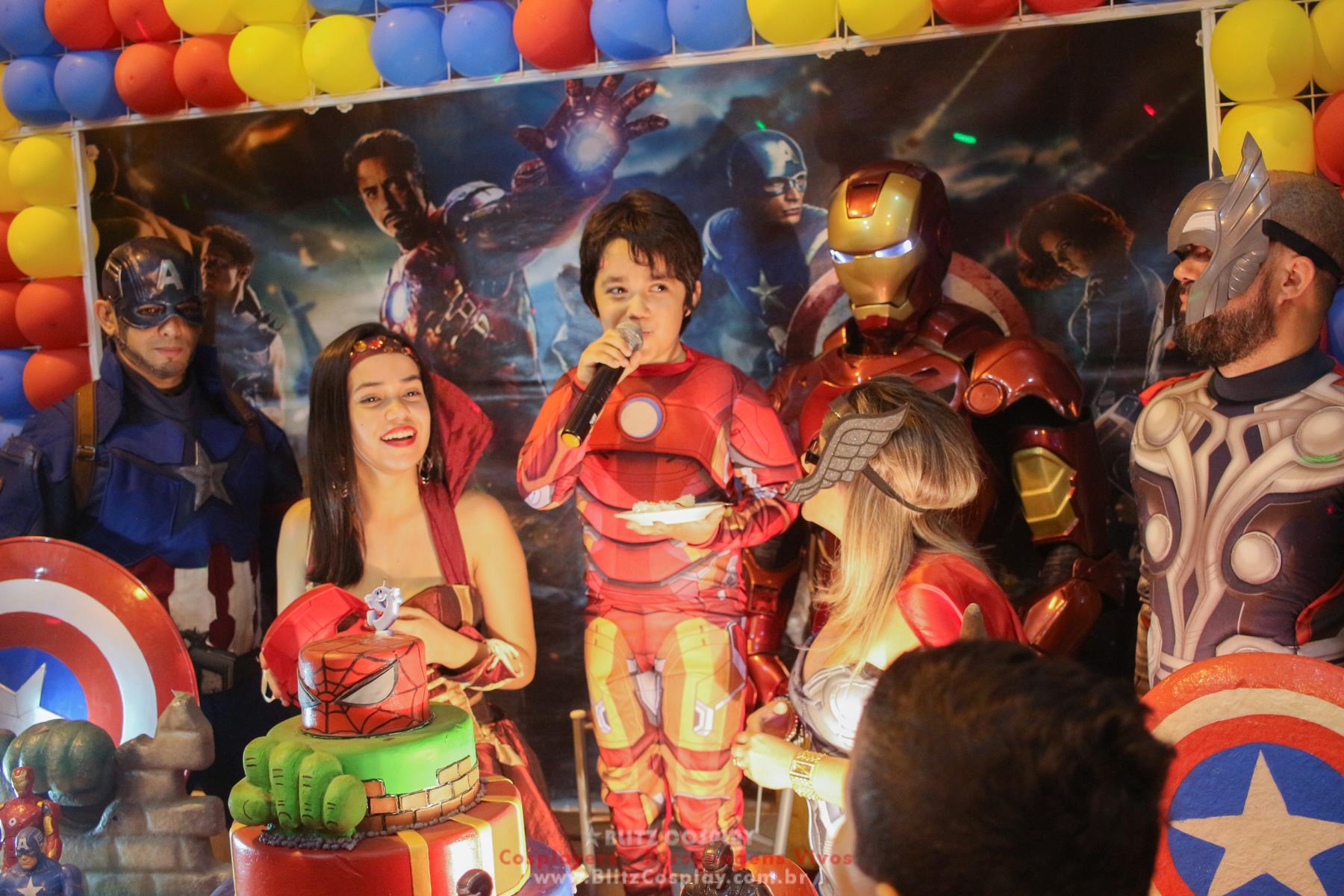 Homem de ferro personagem para festas