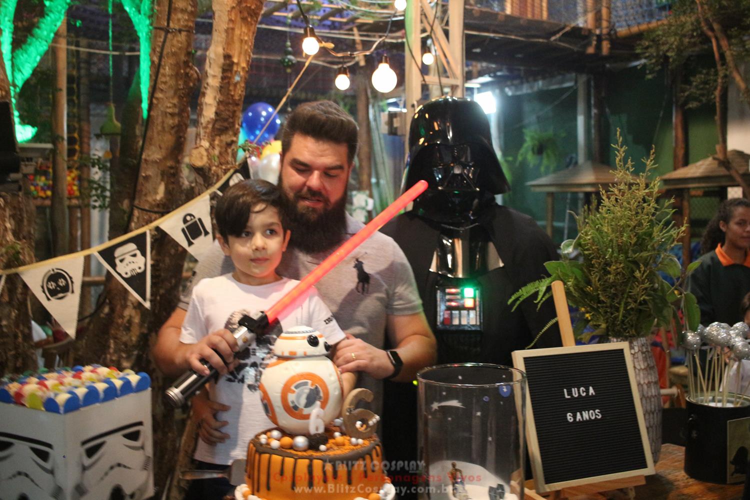 Star Wars Personagem Vivo Para Festas.
