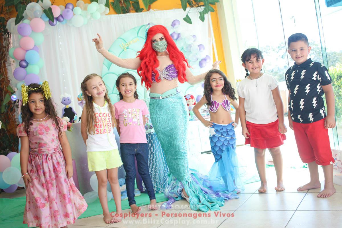 Ariel Personagem Vivo Para Festa e Eventos.