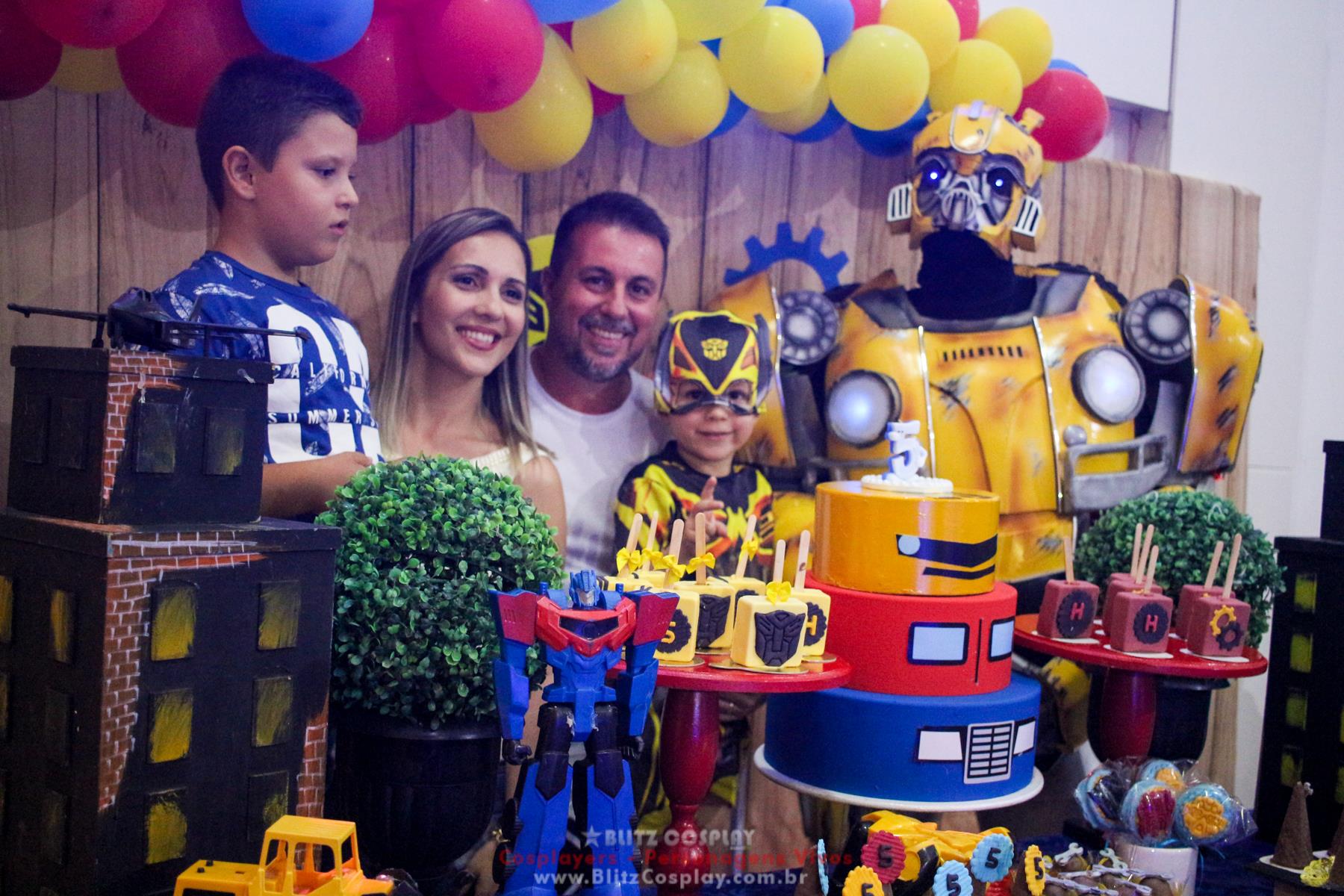 Bumblebee personagem vivo para festas