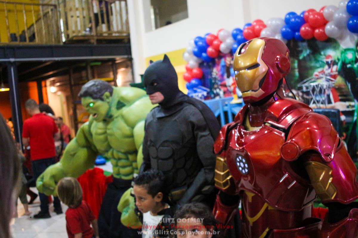 Heróis Personagens Vivos Para Festas
