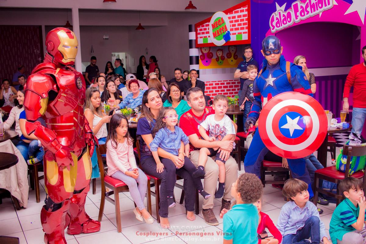 Homem de ferro personagem para eventos