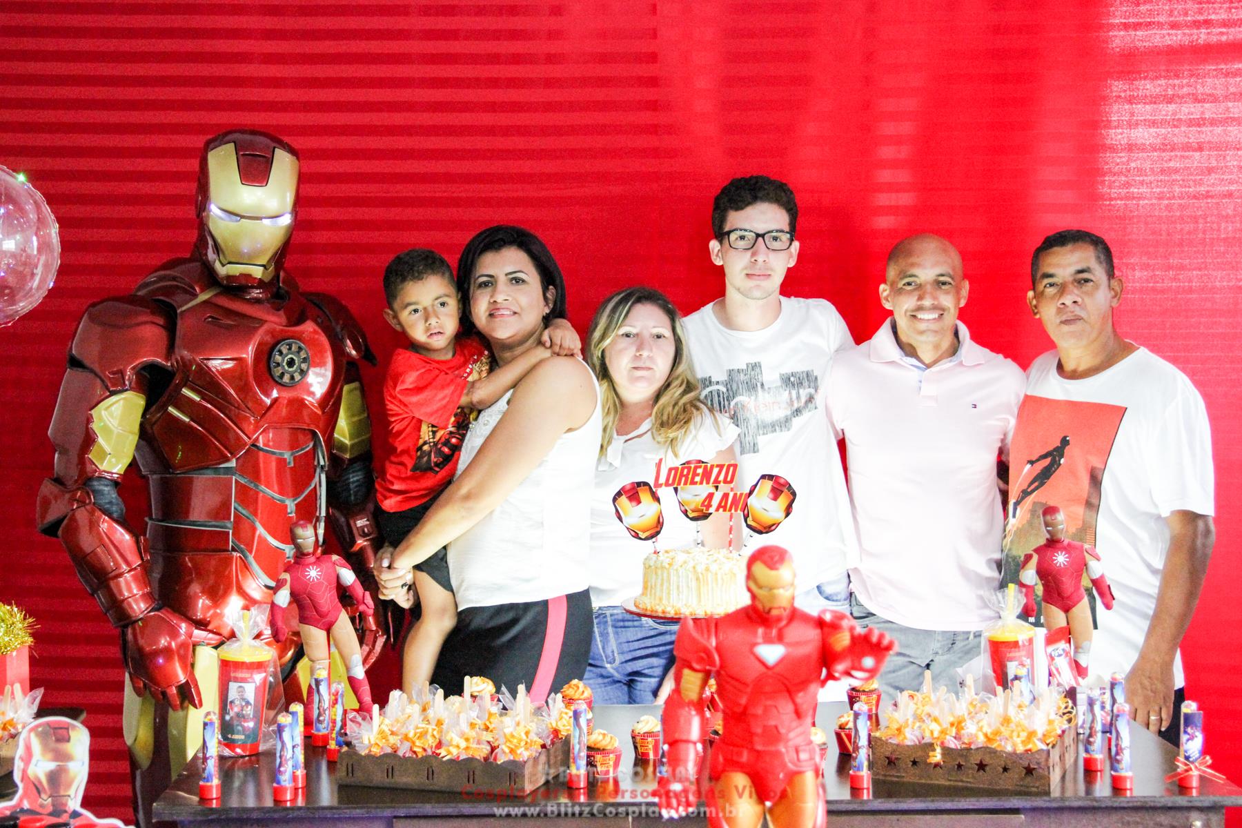 Homem de ferro personagem vivo festas