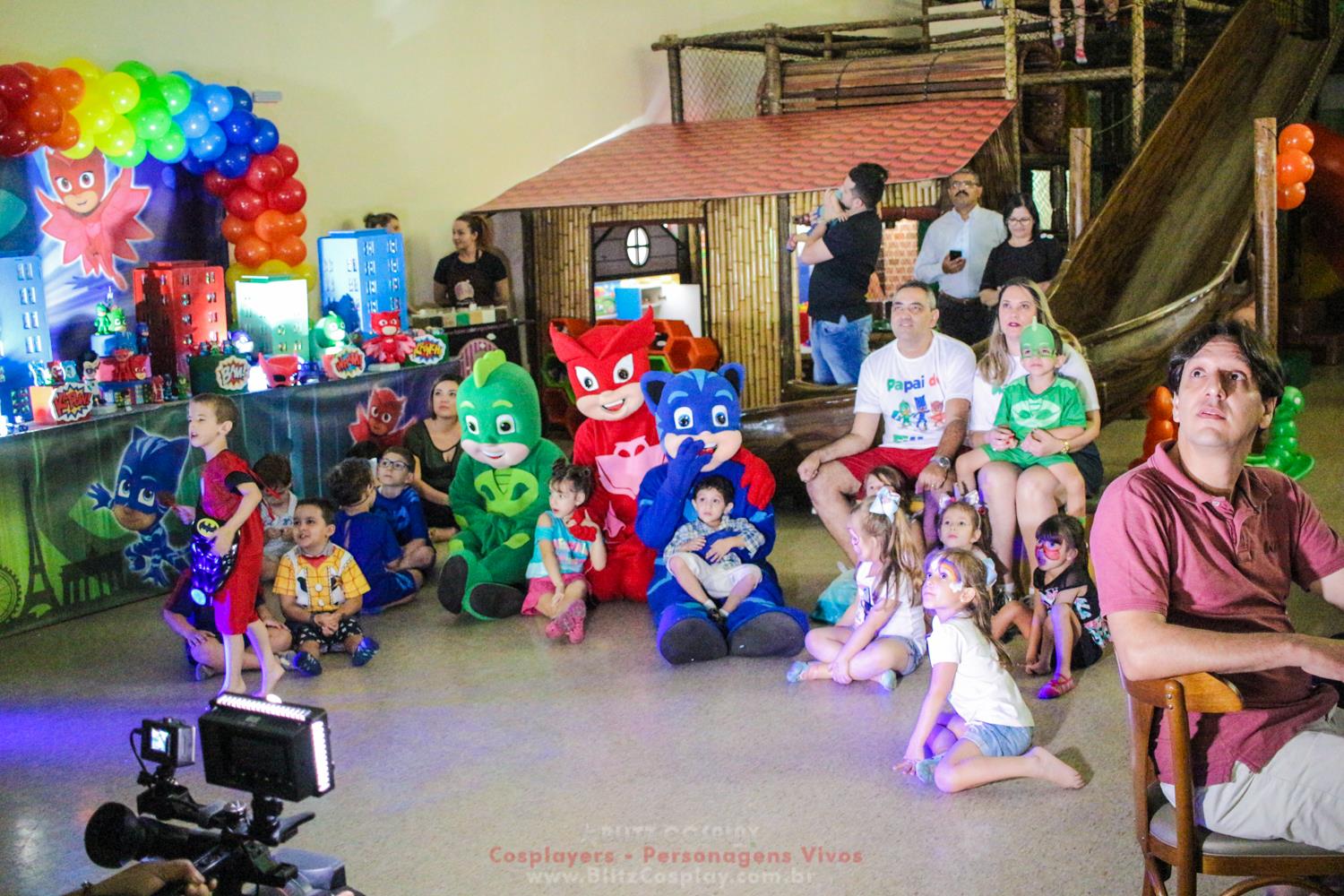 PJmask Personagem Vivo Para Festas