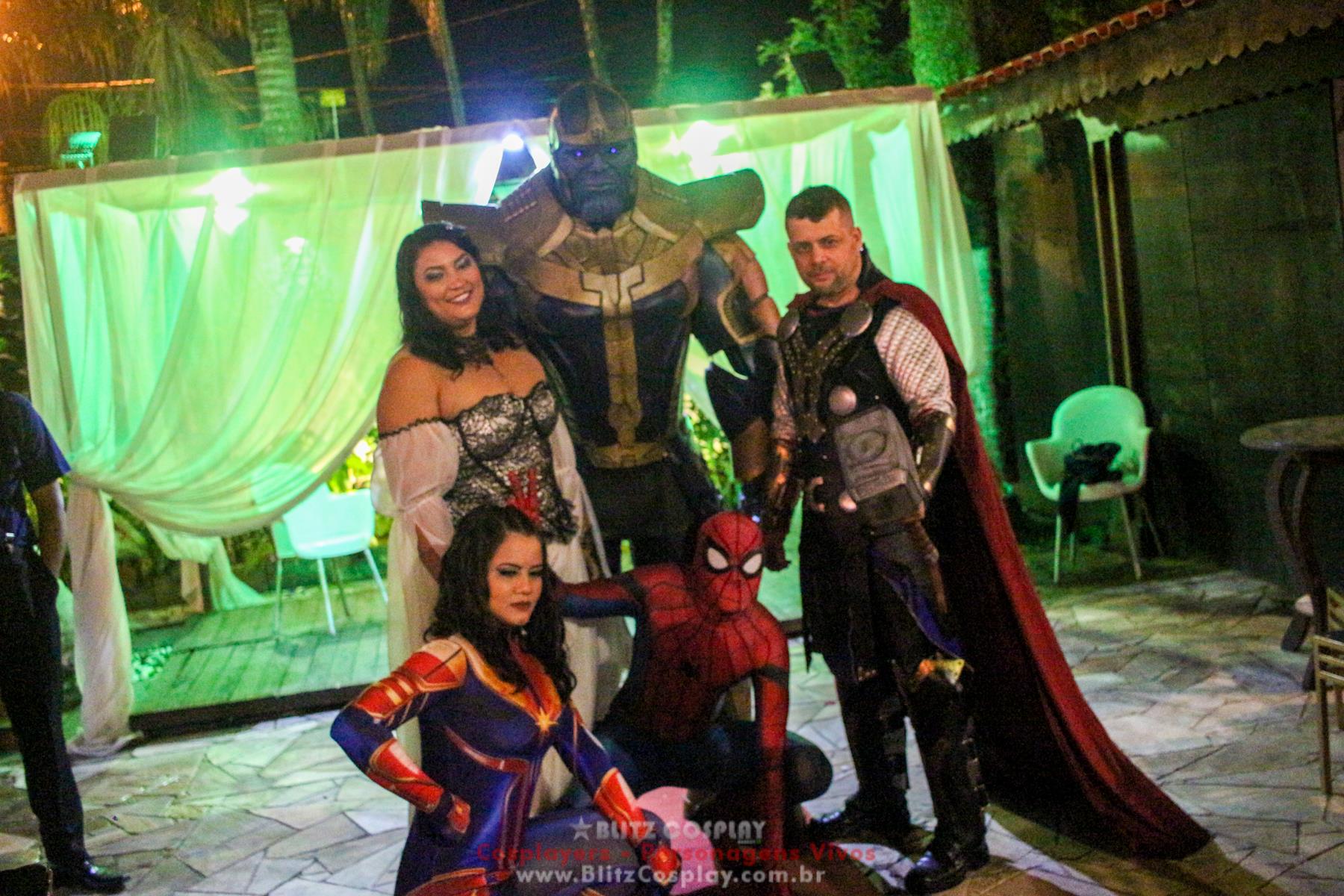 Os Vingadores Personagens Vivos Para Festas.