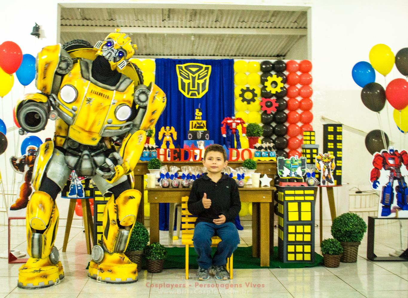 Bumblebee Personagem Vivo Para Festas.