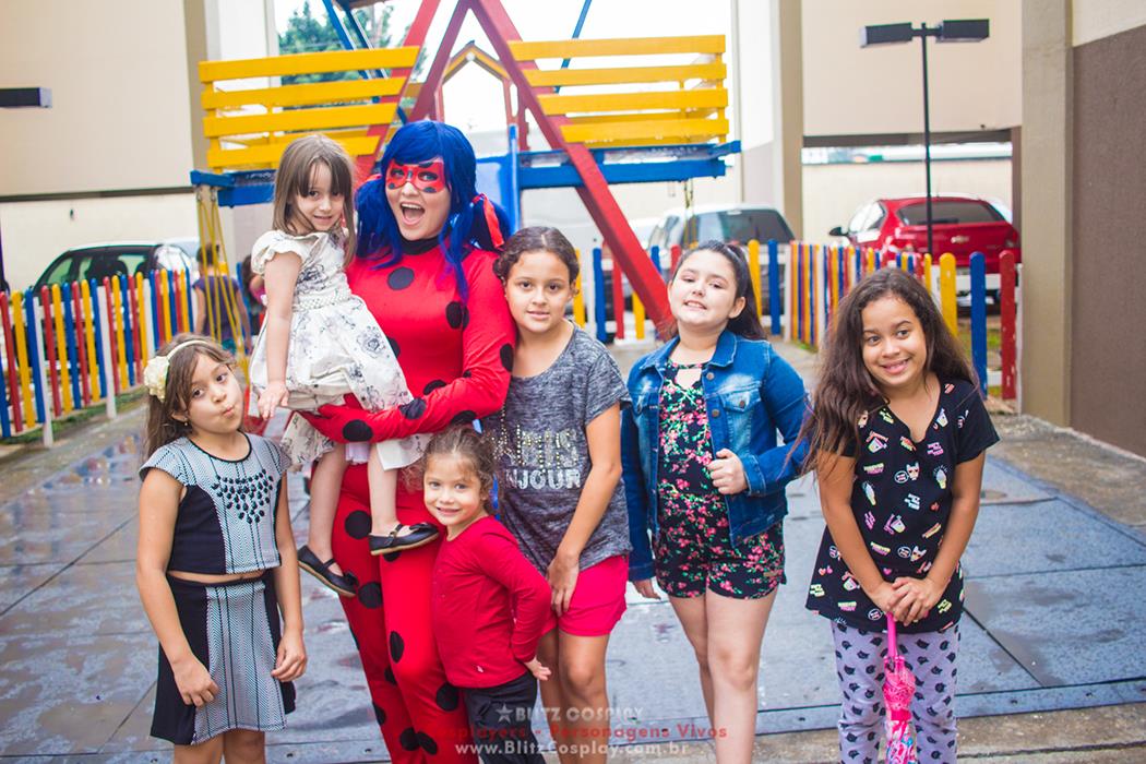 Ladybug Personagens vivos para festa