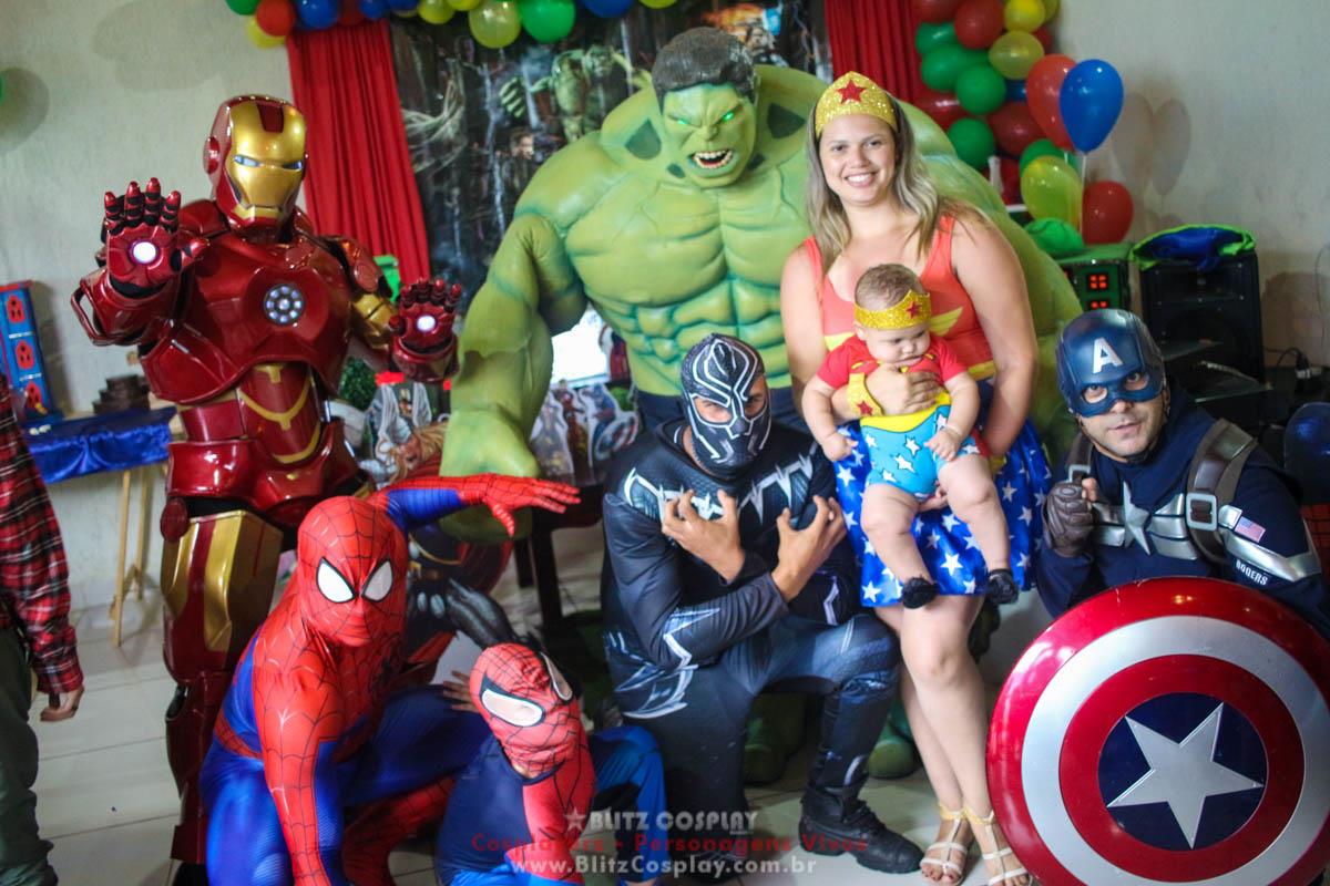 Os Vingadores Personagens Vivos Para Festas.