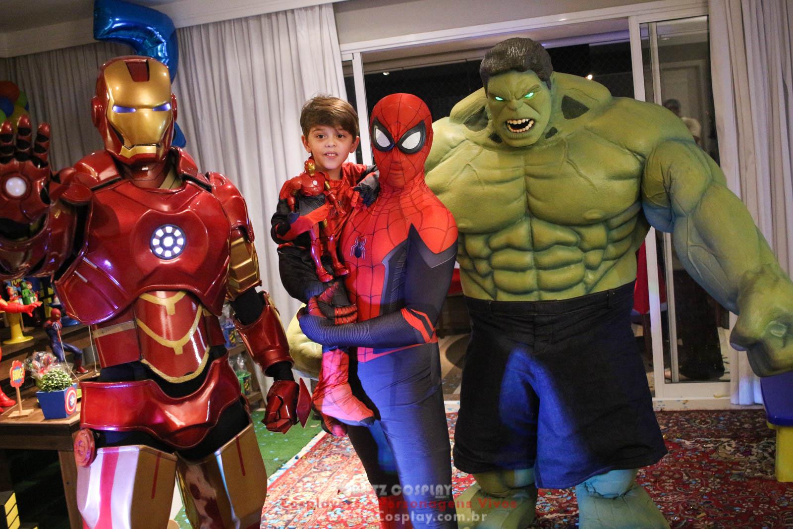 Heróis Personagens Vivos Para Festas e Eventos.