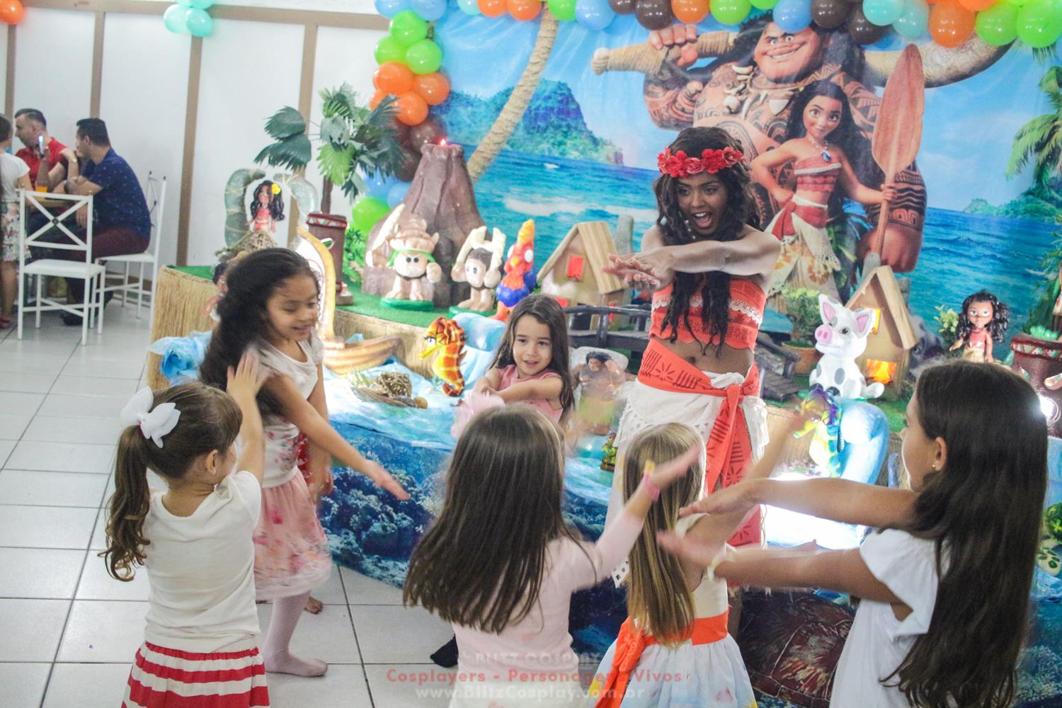 Moana Personagem Vivo Para Festas