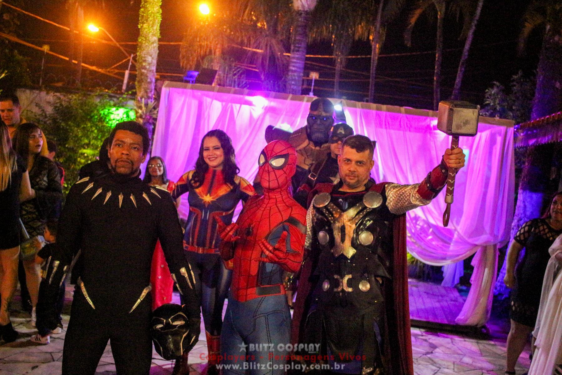 Os Vingadores Personagens Vivos Para Festas.