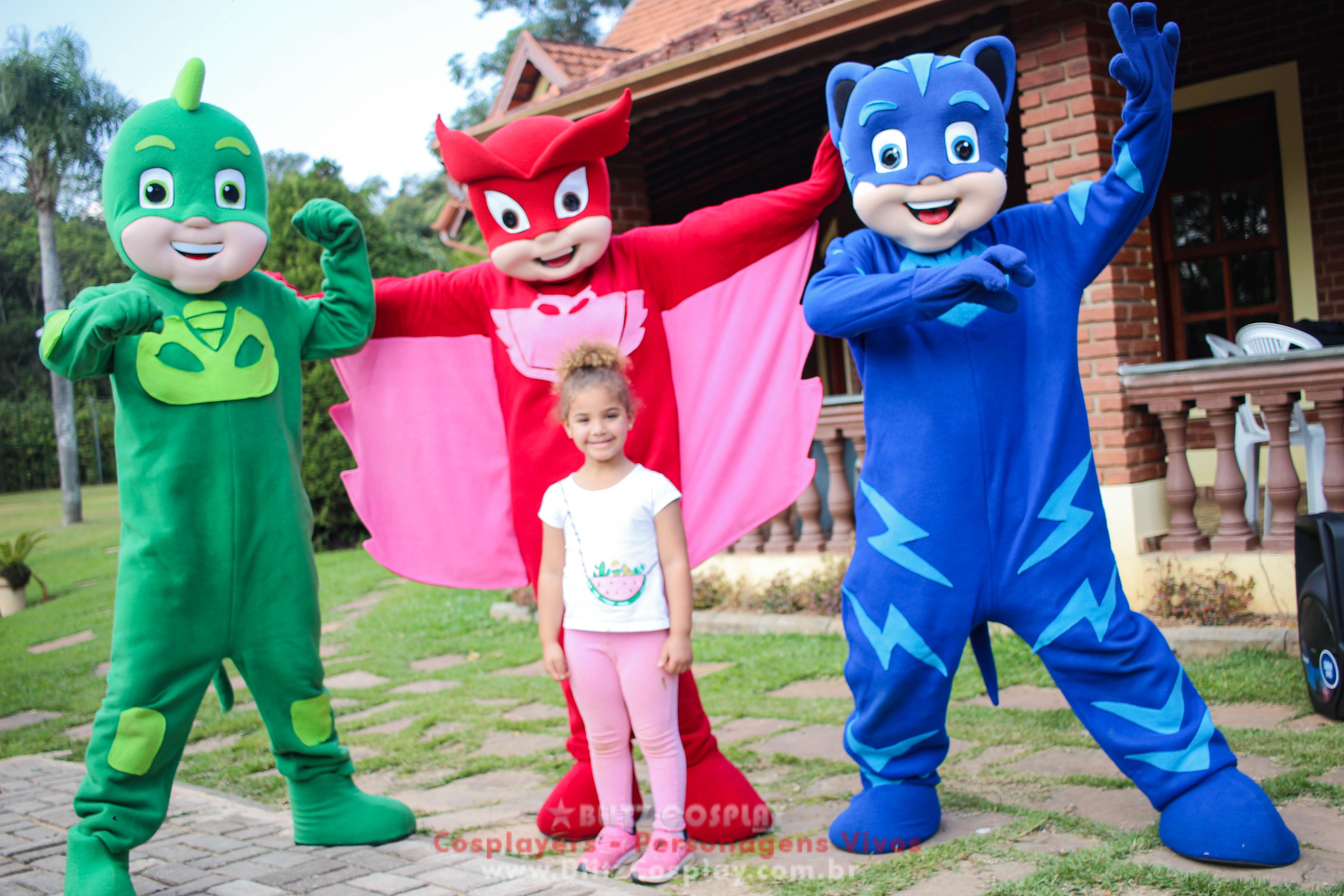 PJ Masks Personagens Vivos Para Festas e Eventos.
