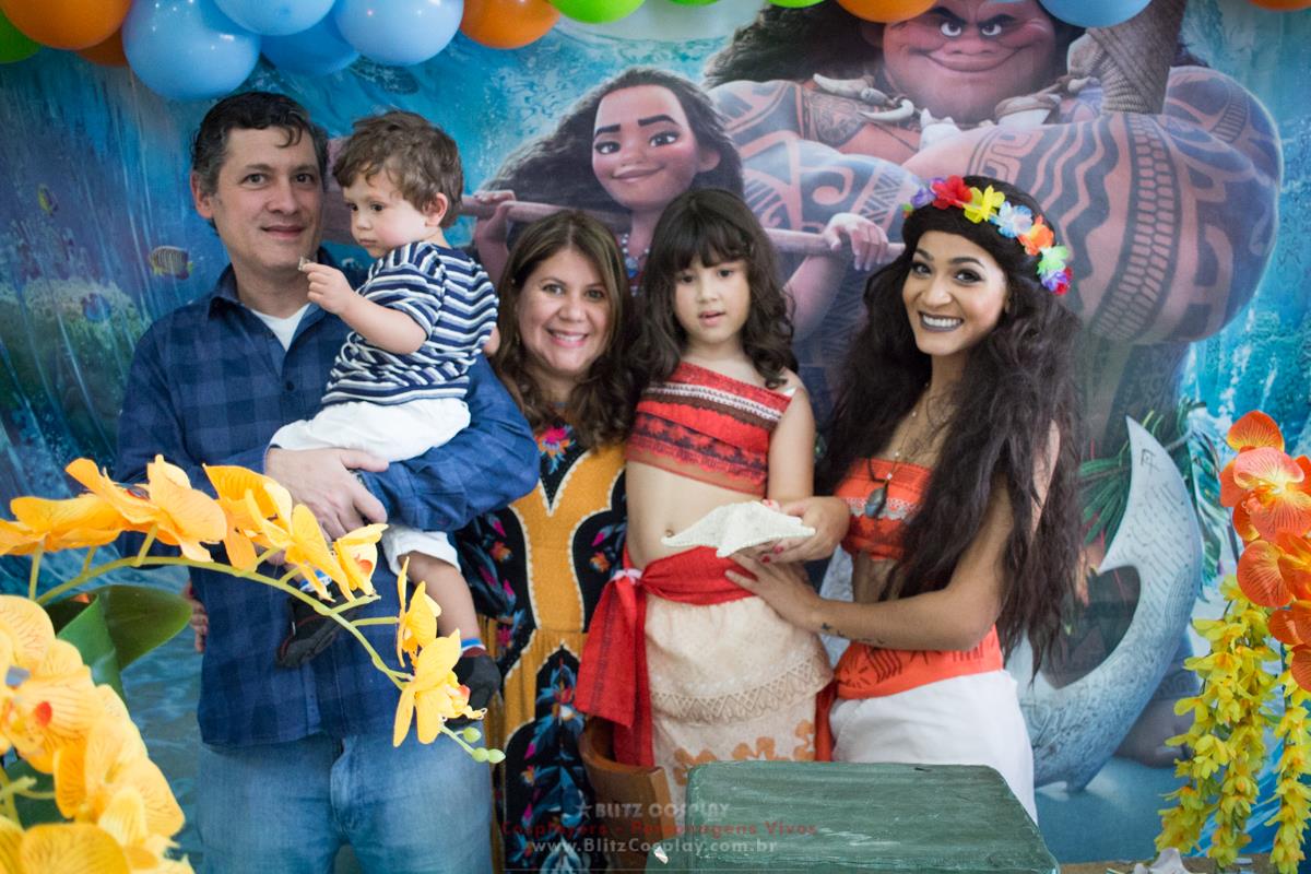Moana personagem vivo para aniversários