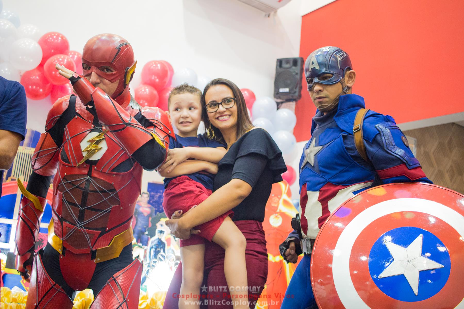 Capitão America Personagem vivo para