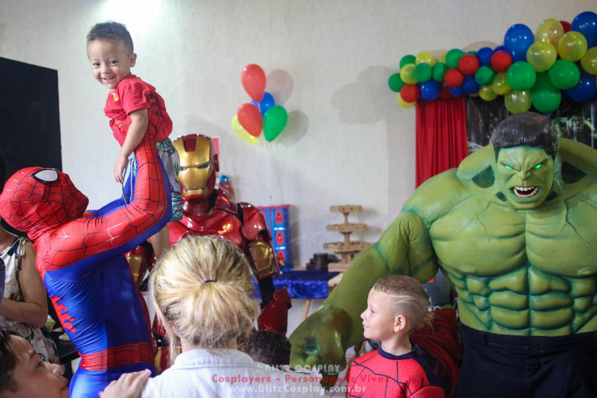 Os Vingadores Personagens Vivos Para Festas.