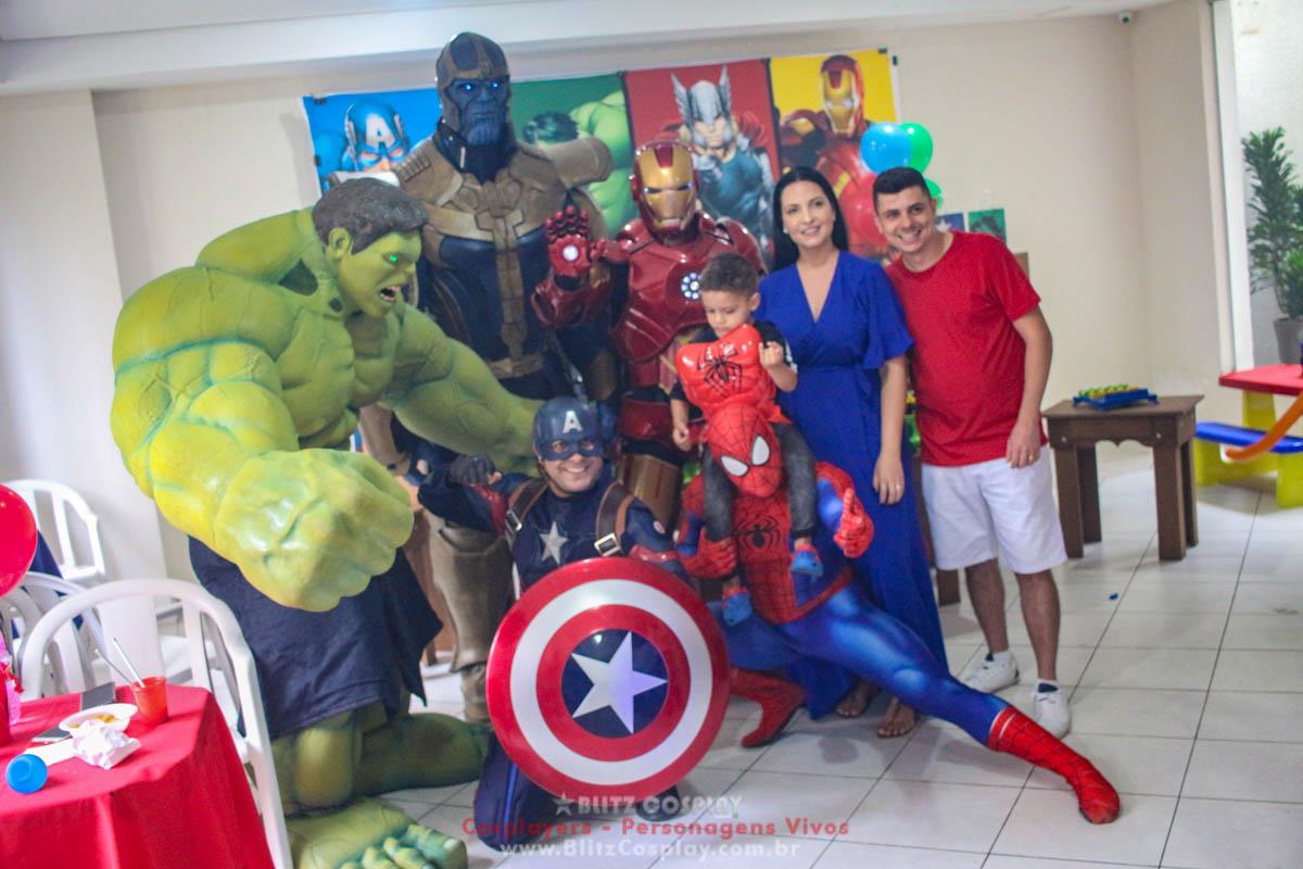 Os Vingadores Personagens Vivos Para Festas.