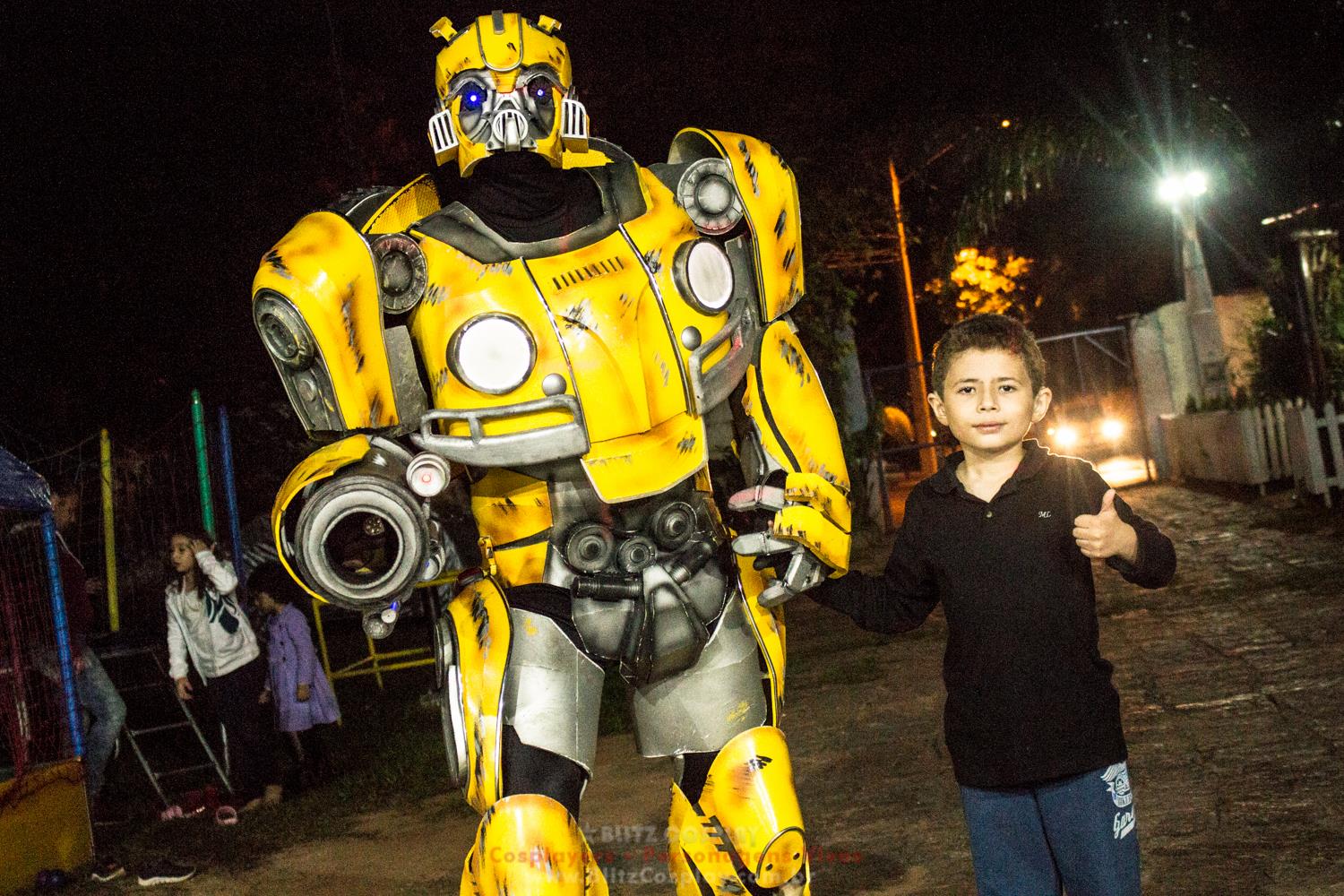 Bumblebee Personagem Vivo Para Festas.