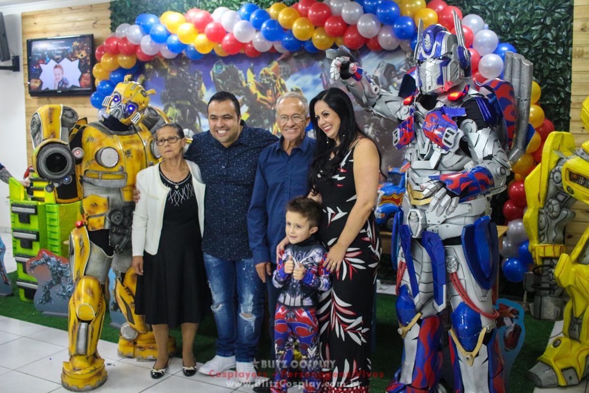 Transformers Personagens Vivos Para Festas.