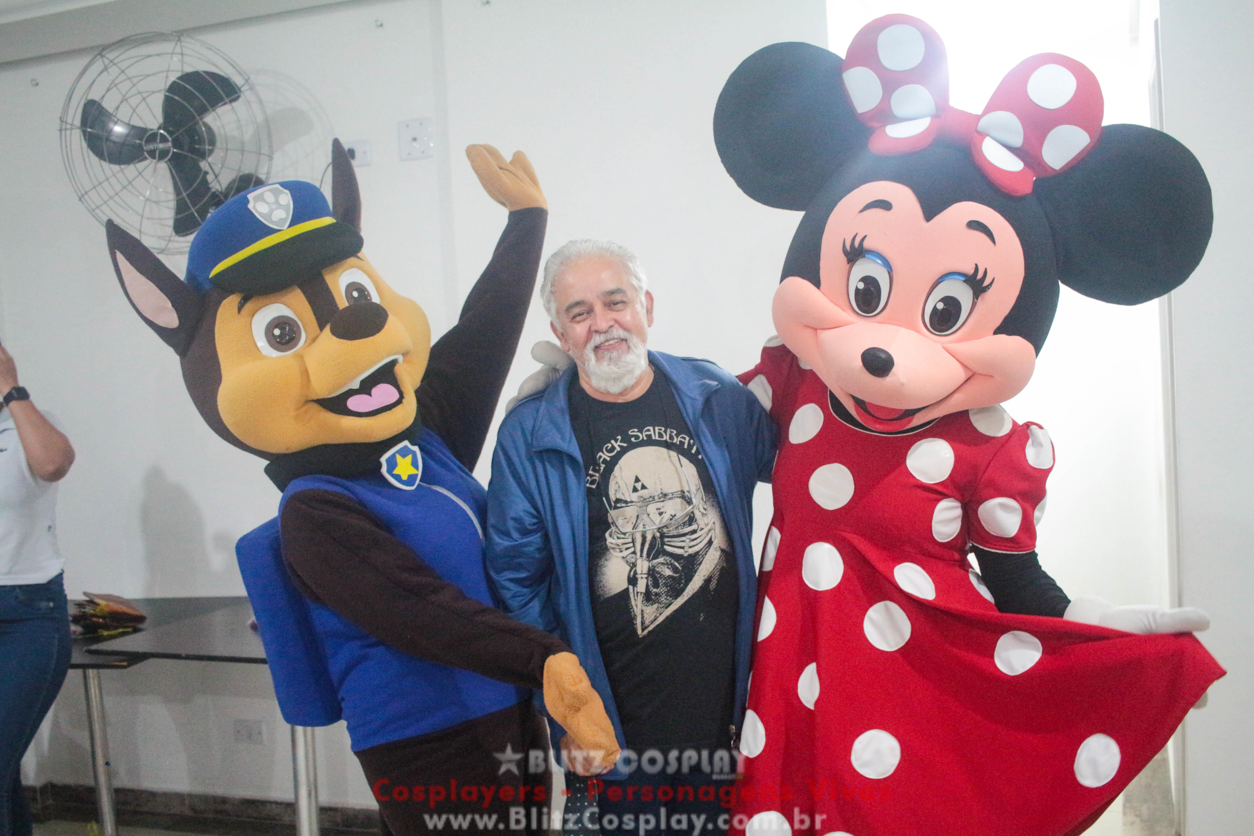 Minnie e Chase Personagens Vivos Para Festas e Eventos. 